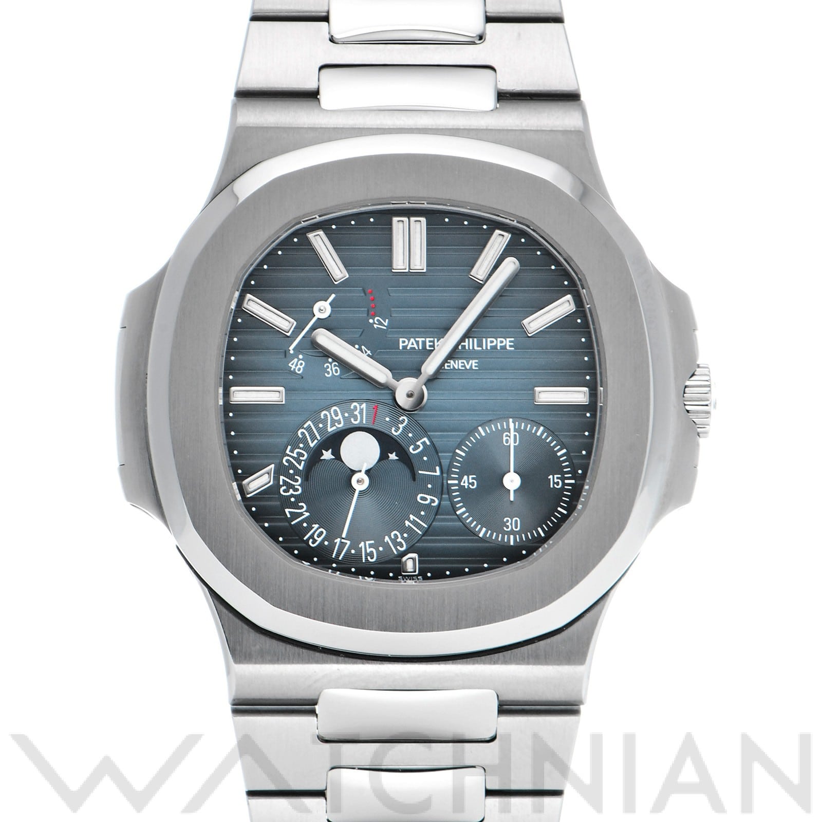パテック フィリップ / PATEK PHILIPPE ノーチラス 5712/1A-001 ブラック・ブルー メンズ 時計 【中古】【wristwatch】