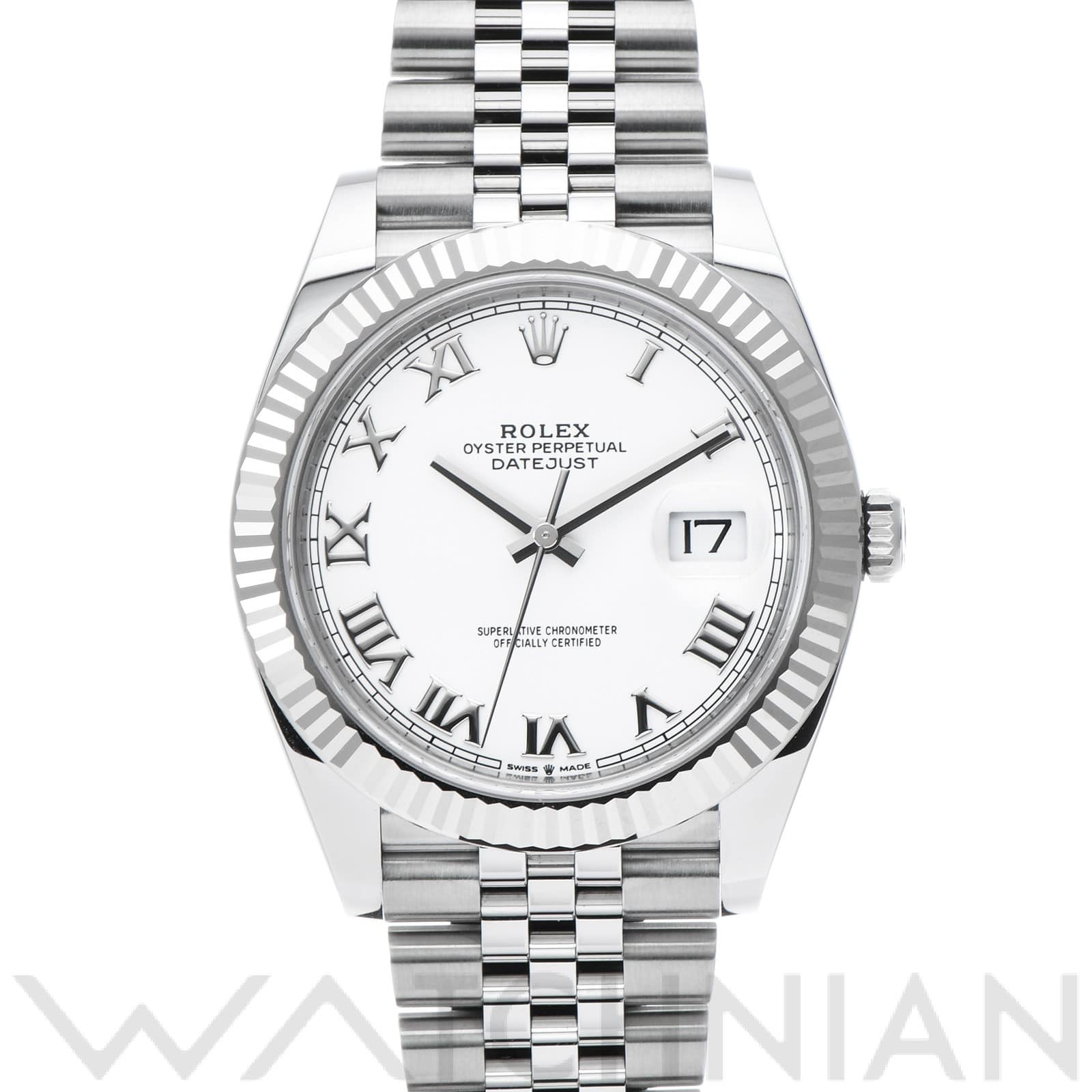 ロレックス デイトジャスト 41 126334 ホワイト メンズ 時計 【中古】【wristwatch】