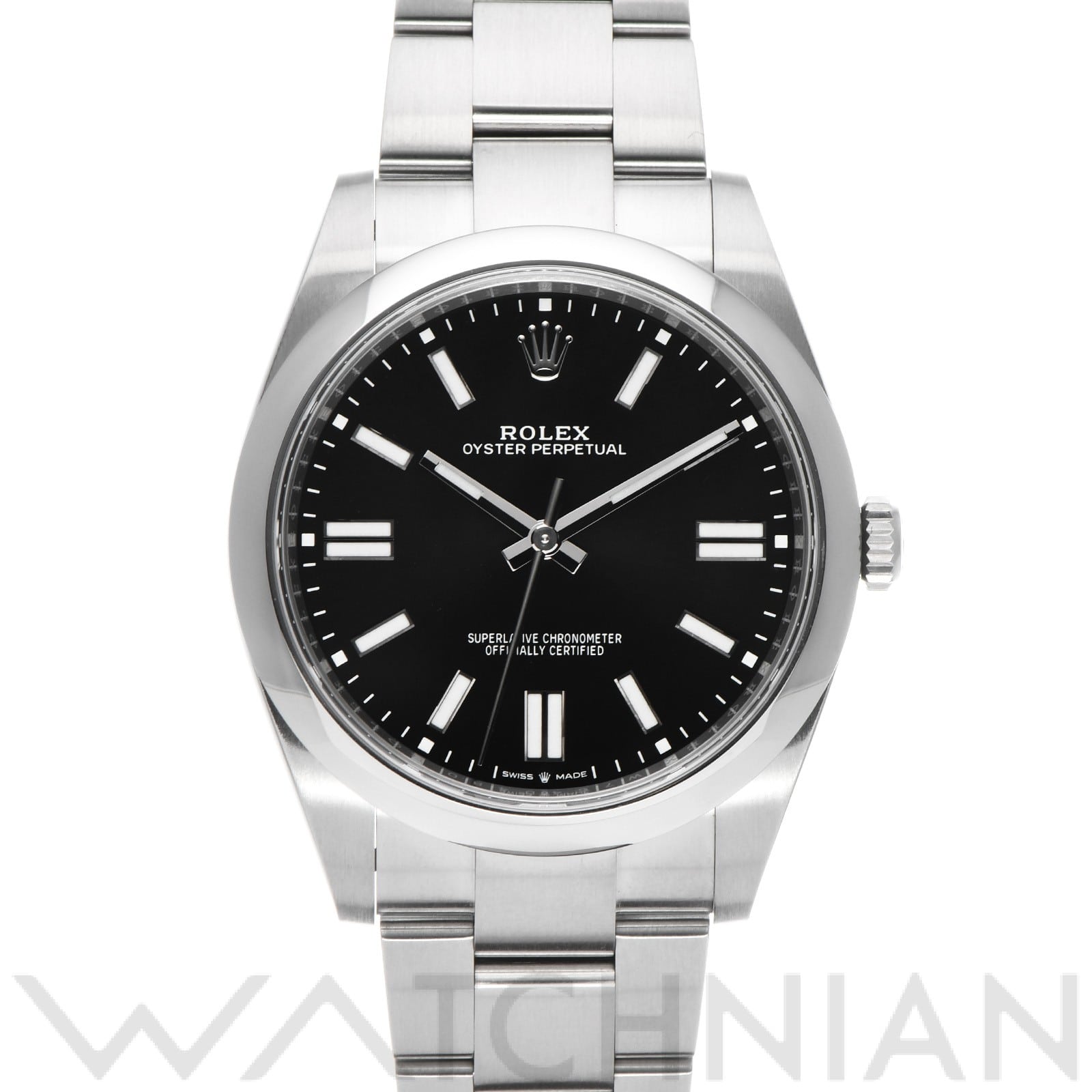 ロレックス オイスターパーペチュアル 41 124300 ブライトブラック メンズ 時計 【中古】【wristwatch】