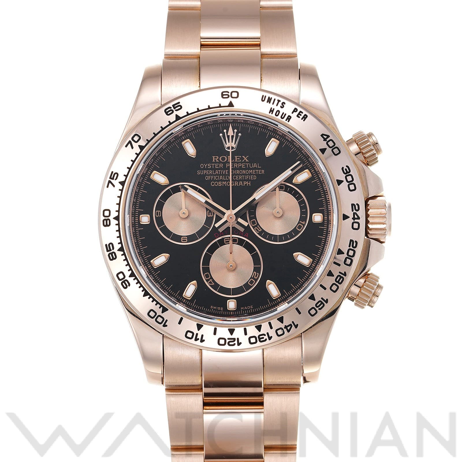 ロレックス コスモグラフ デイトナ 116505 ブラック/ピンク メンズ 時計 【中古】【wristwatch】