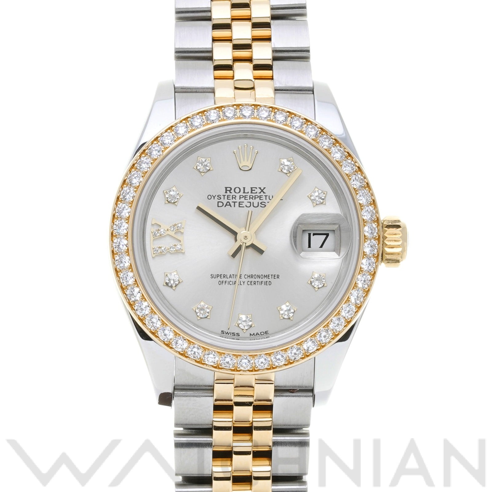 ロレックス レディ デイトジャスト 28 279383RBR シルバー/ダイヤモンド レディース 時計 【中古】【wristwatch】