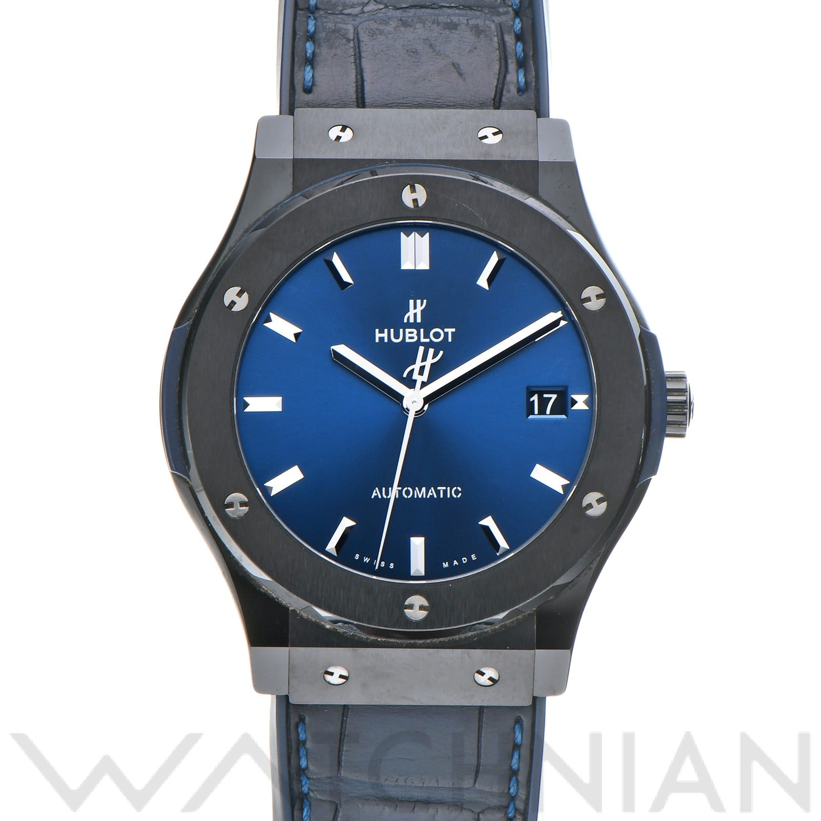 ウブロ / HUBLOT クラシックフュージョン セラミック ブルー 511.CM.7170.LR ブルー メンズ 時計 【中古】【wristwatch】