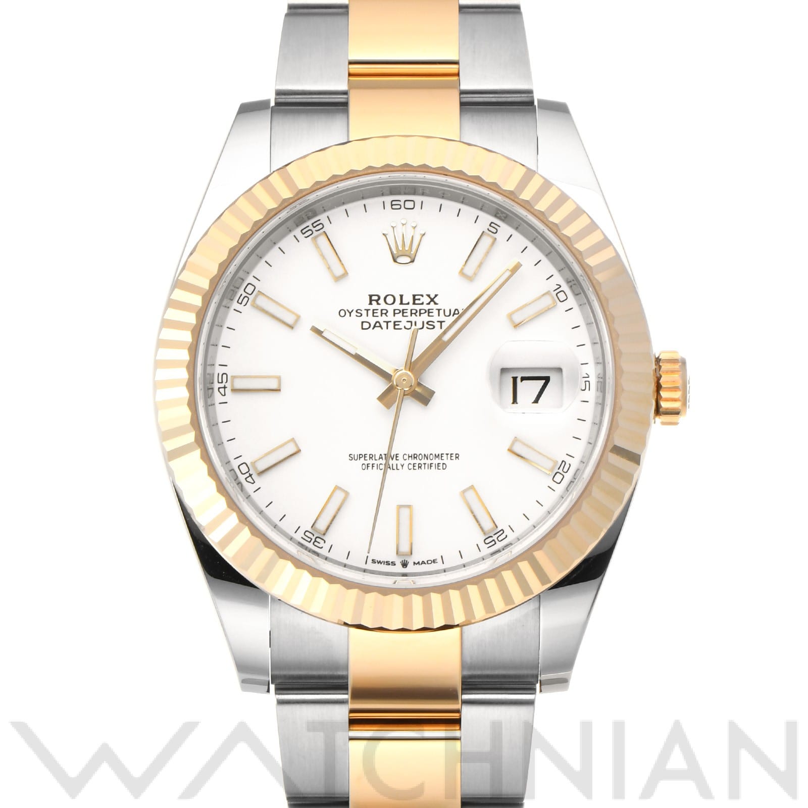 ロレックス デイトジャスト 41 126333 ホワイト メンズ 時計 【中古】【wristwatch】