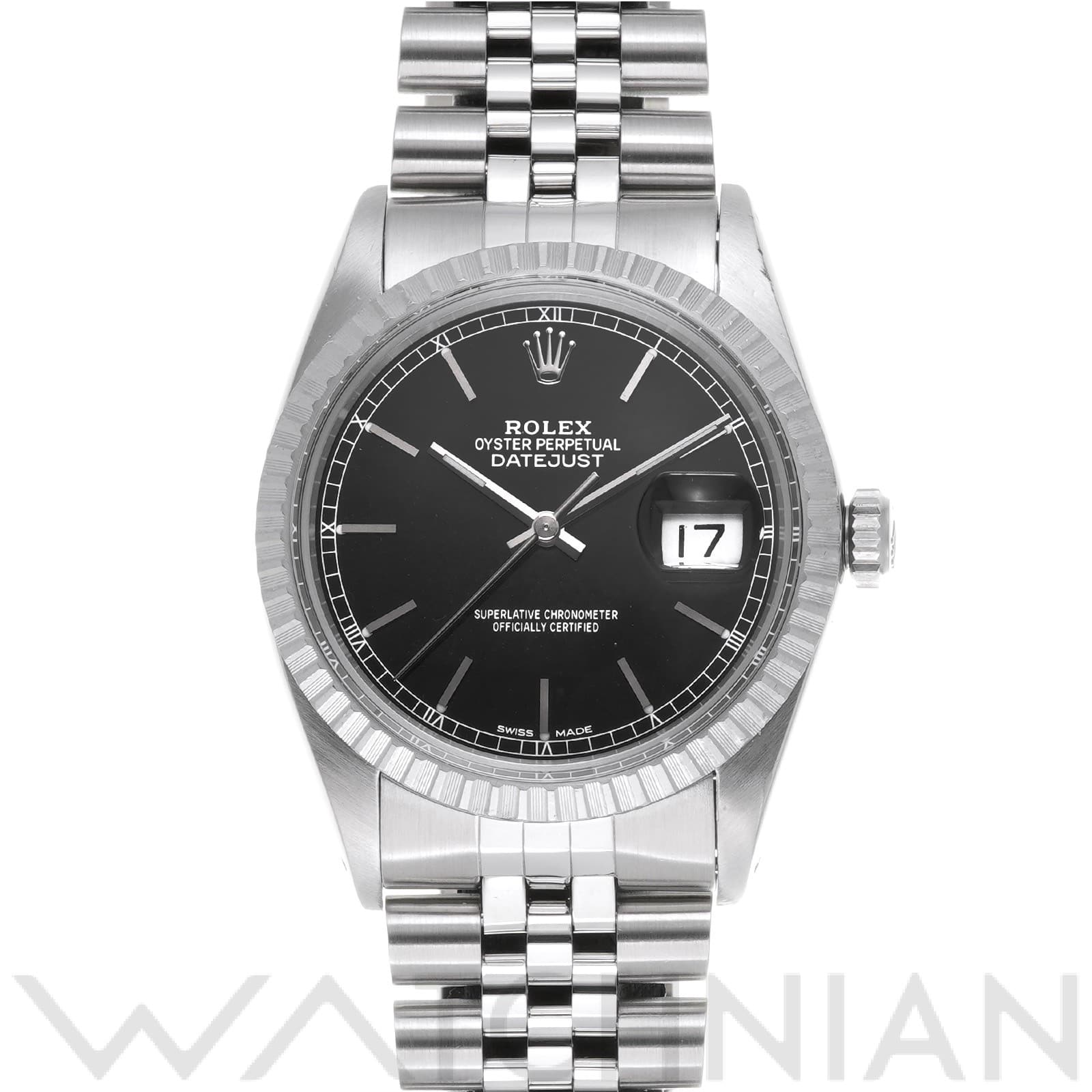 ロレックス / ROLEX デイトジャスト 16030 ブラック メンズ 時計 【中古】【wristwatch】