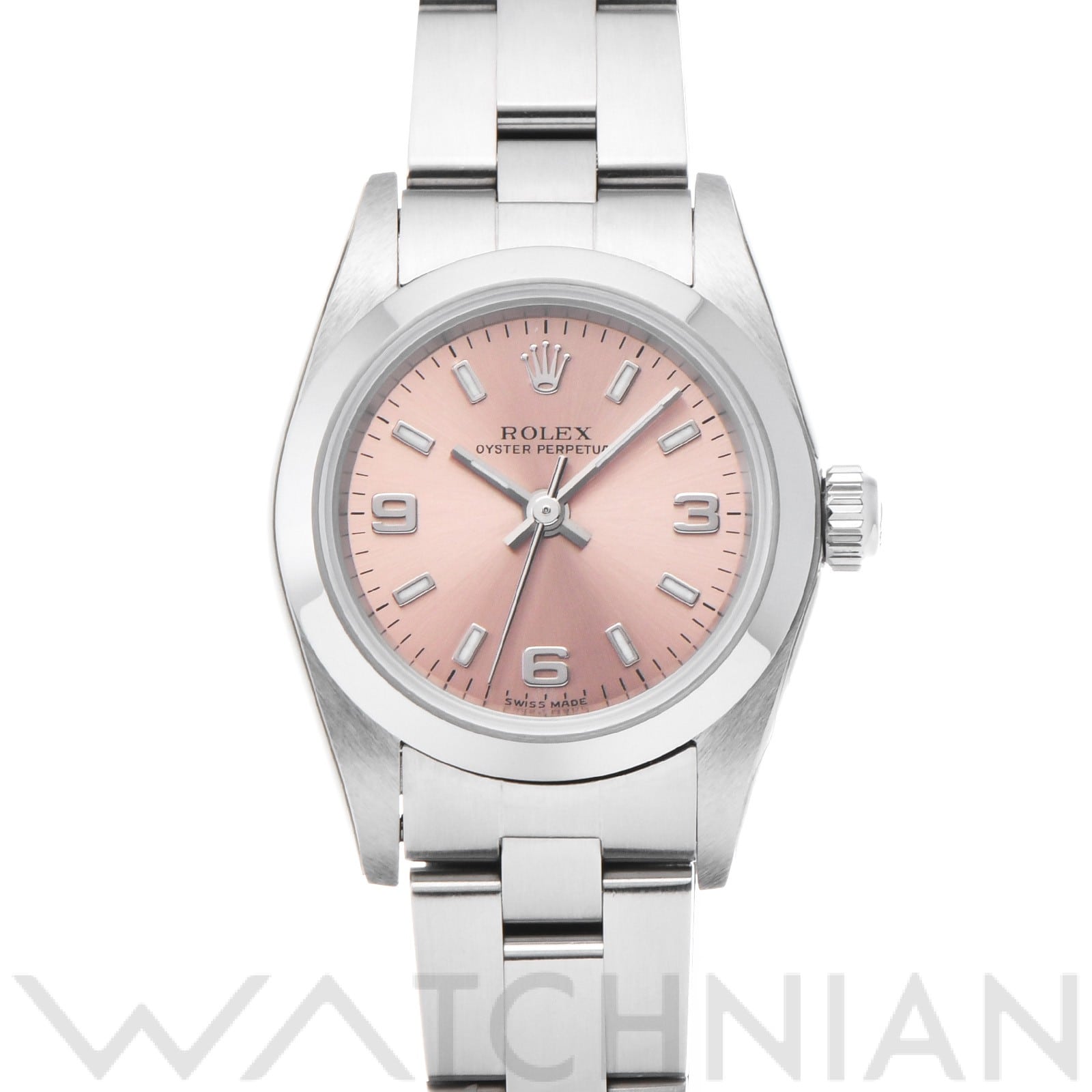 ロレックス / ROLEX オイスターパーペチュアル 76080 ピンク レディース 時計 【中古】【wristwatch】