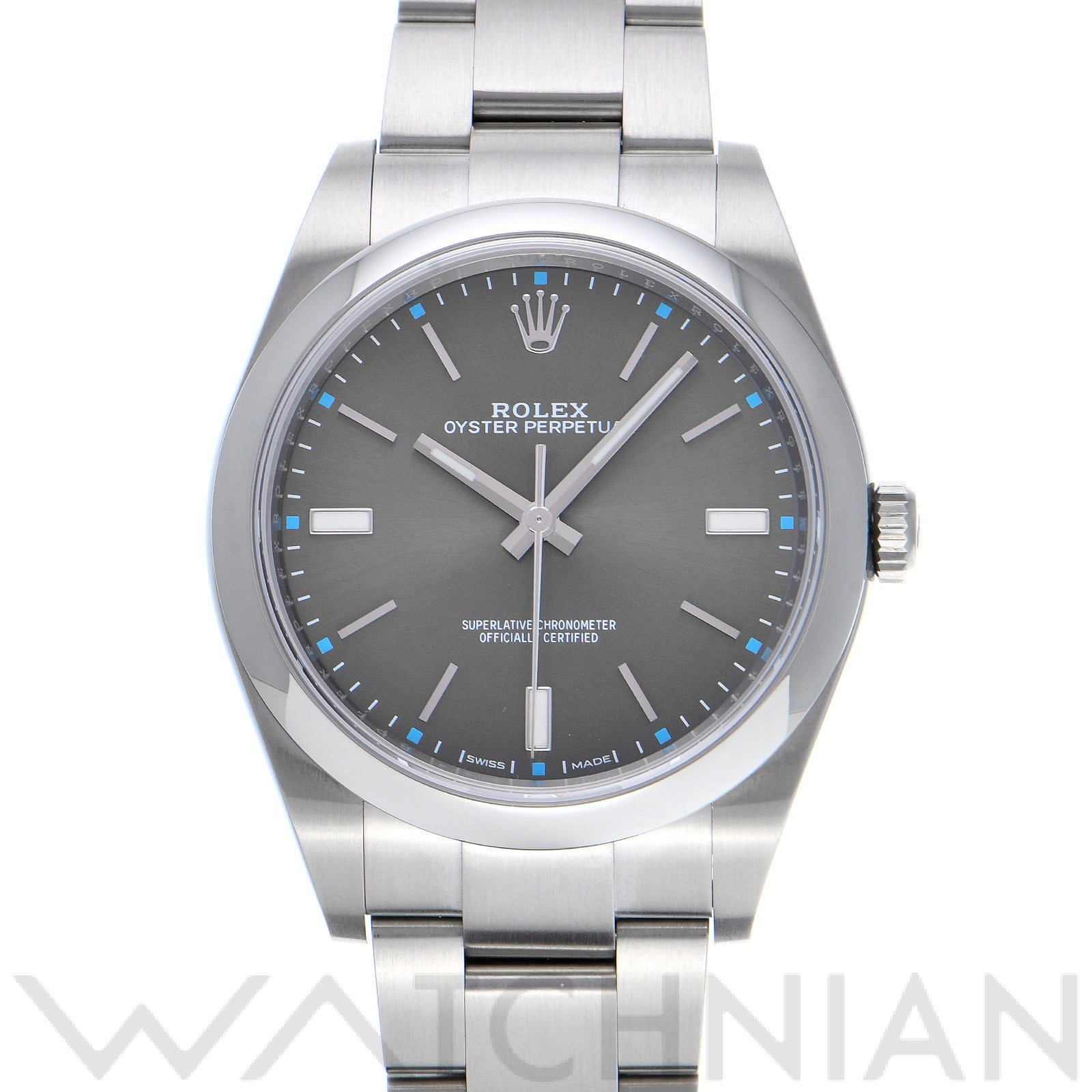 ロレックス / ROLEX オイスターパーペチュアル 39 114300 スレート メンズ 時計 【中古】【wristwatch】