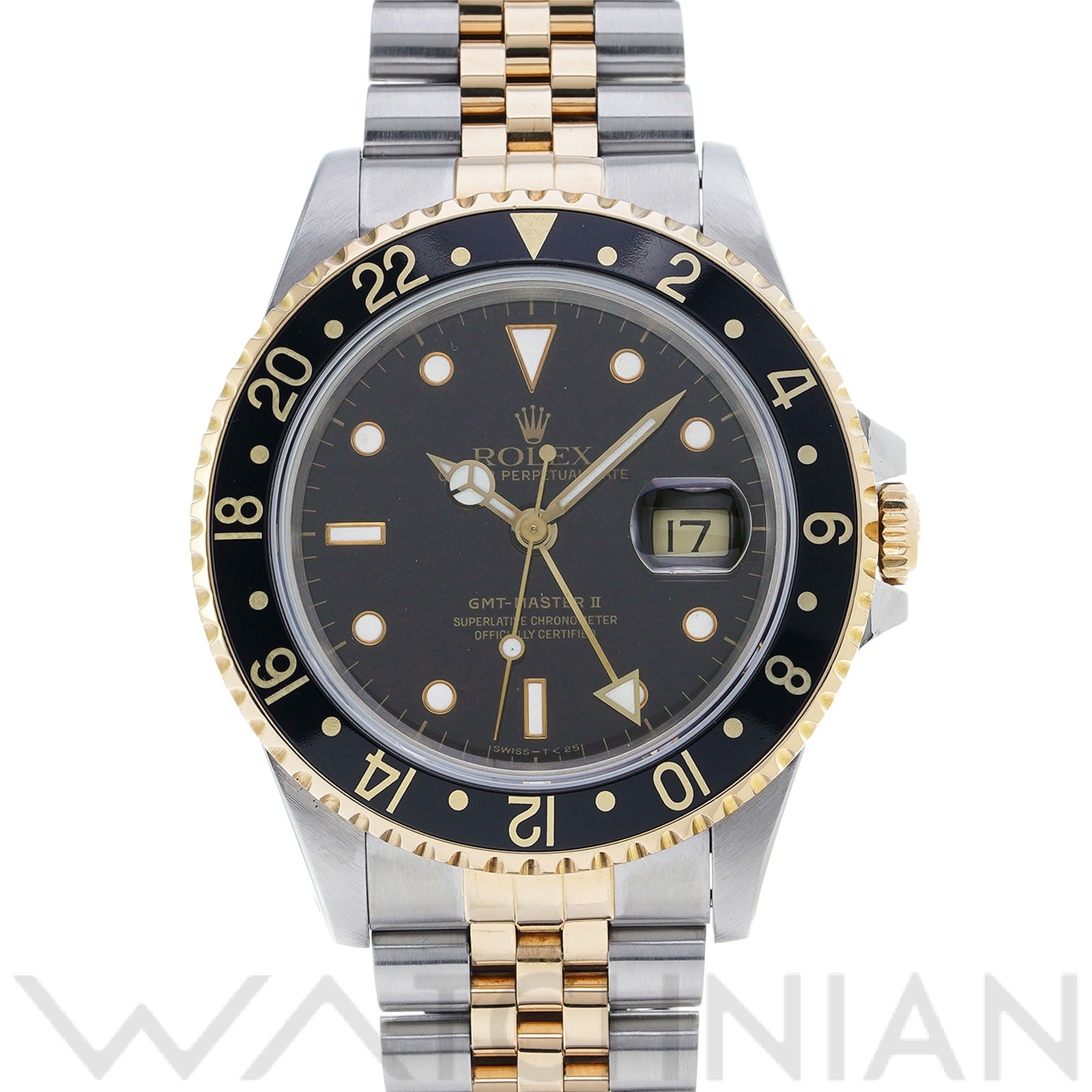 ロレックス GMTマスターII 16713 ブラック メンズ 時計 【中古】【wristwatch】