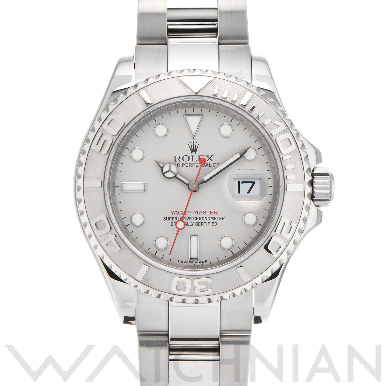 ヨットマスター ロレジウム 16622 V番(2009年頃製造) グレー ロレックス ROLEX メンズ 【中古】