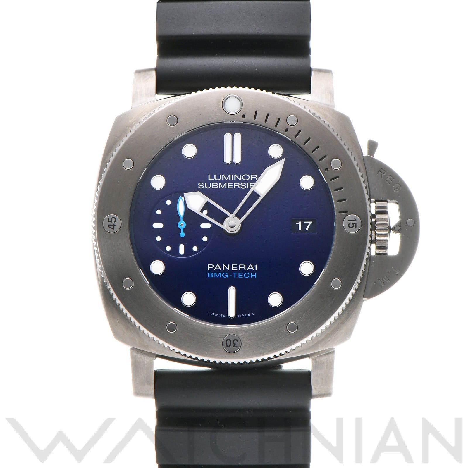 ルミノール サブマーシブル 1950 BMG-TECH 3デイズ PAM00692 T番(2017年製造) ブルー パネライ OFFICINE PANERAI メンズ 【中古】