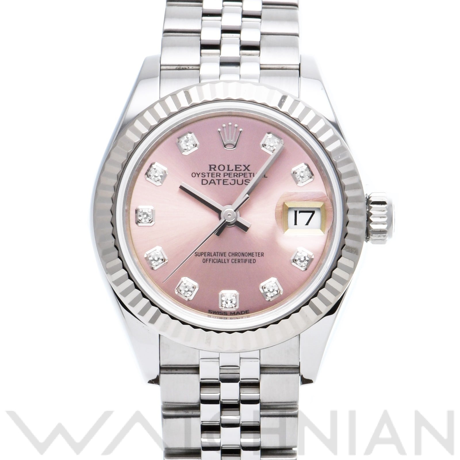 ロレックス レディ デイトジャスト 28 279174G ピンク/ダイヤモンド レディース 時計 【中古】【wristwatch】