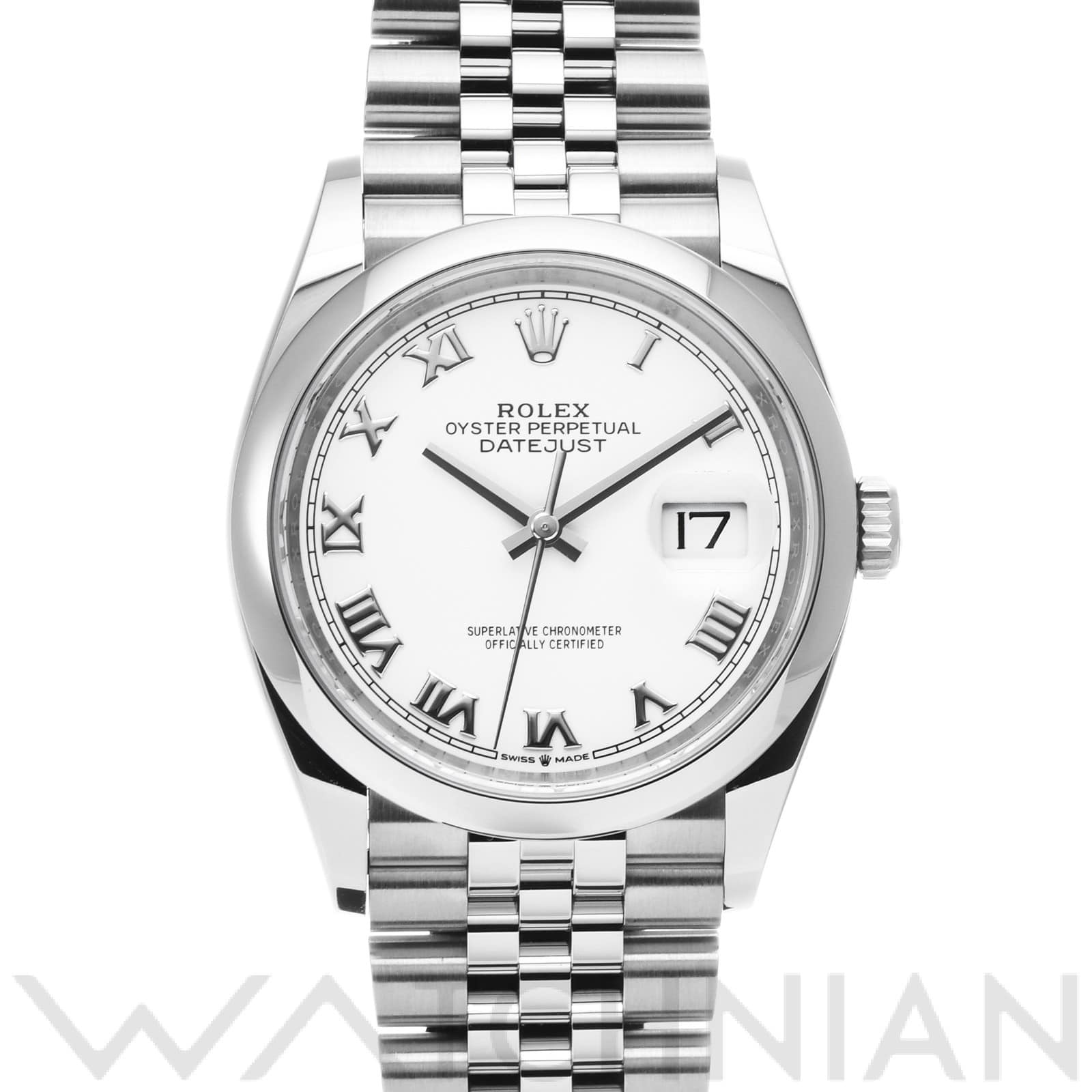 ロレックス デイトジャスト 36 126200 ホワイト メンズ 時計 【中古】【wristwatch】