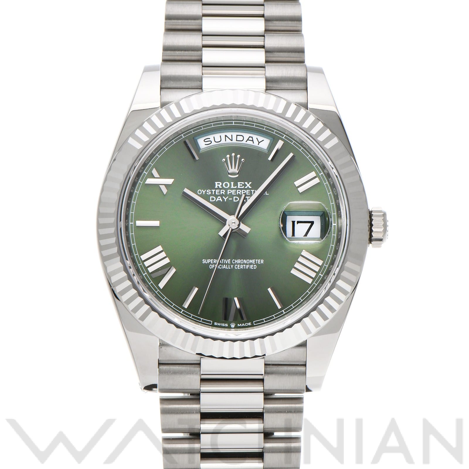 ロレックス デイデイト 40 228239 オリーブグリーン メンズ 時計 【中古】【wristwatch】