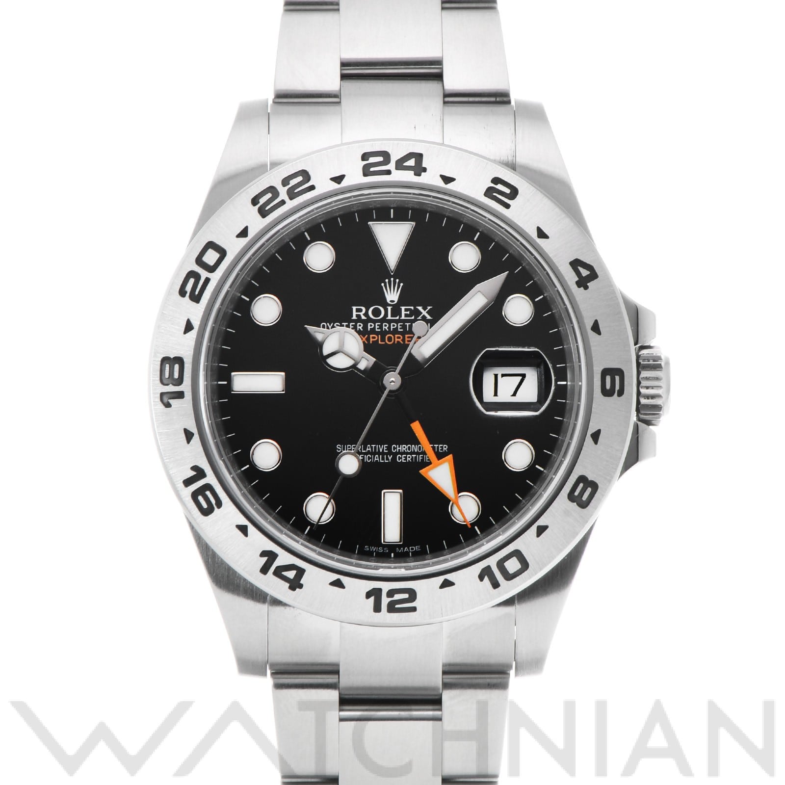 ロレックス エクスプローラーII 216570 ブラック メンズ 時計 【中古】【wristwatch】