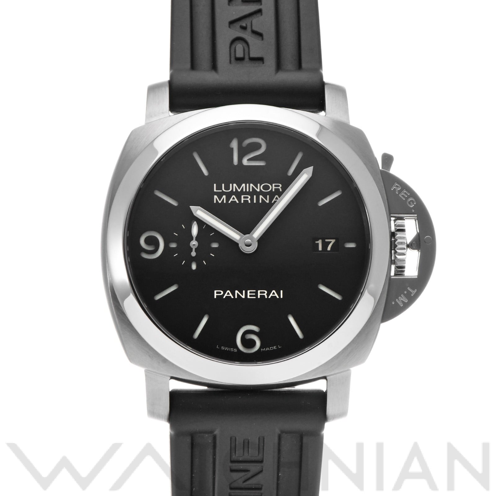 ルミノールマリーナ 1950 3デイズ PAM00312 O番(2012年製造) ブラック パネライ OFFICINE PANERAI メンズ 【中古】