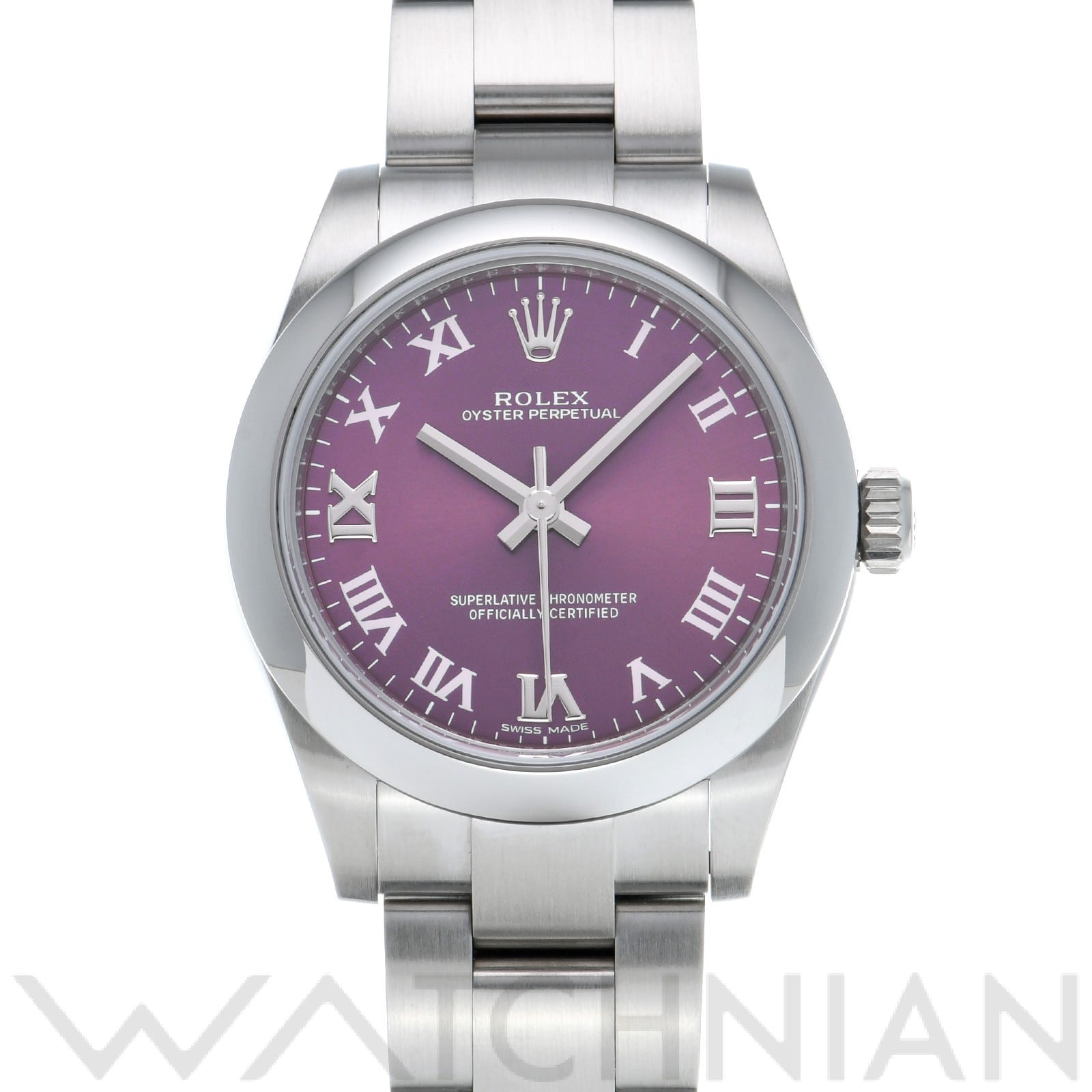 ロレックス / ROLEX オイスターパーペチュアル 31 177200 レッドグレープ ユニセックス 時計 【中古】【wristwatch】