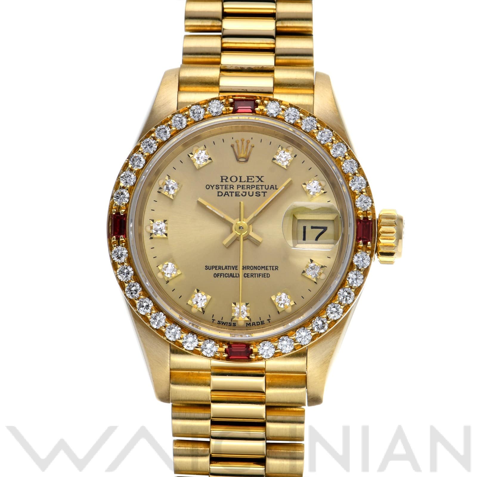 ロレックス / ROLEX デイトジャスト 69068G シャンパン/ダイヤモンド レディース 時計 【中古】【wristwatch】