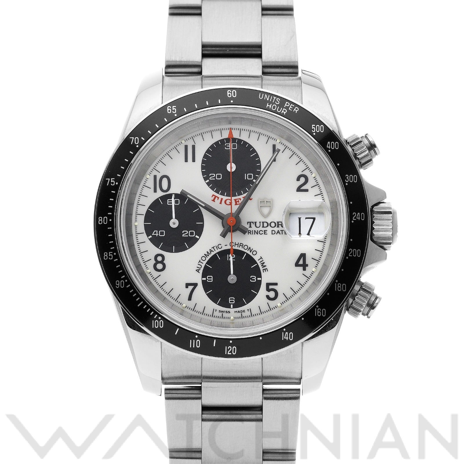 チューダー / チュードル / TUDOR クロノタイム タイガー 79260P アイボリー/ブラック メンズ 時計 【中古】【wristwatch】