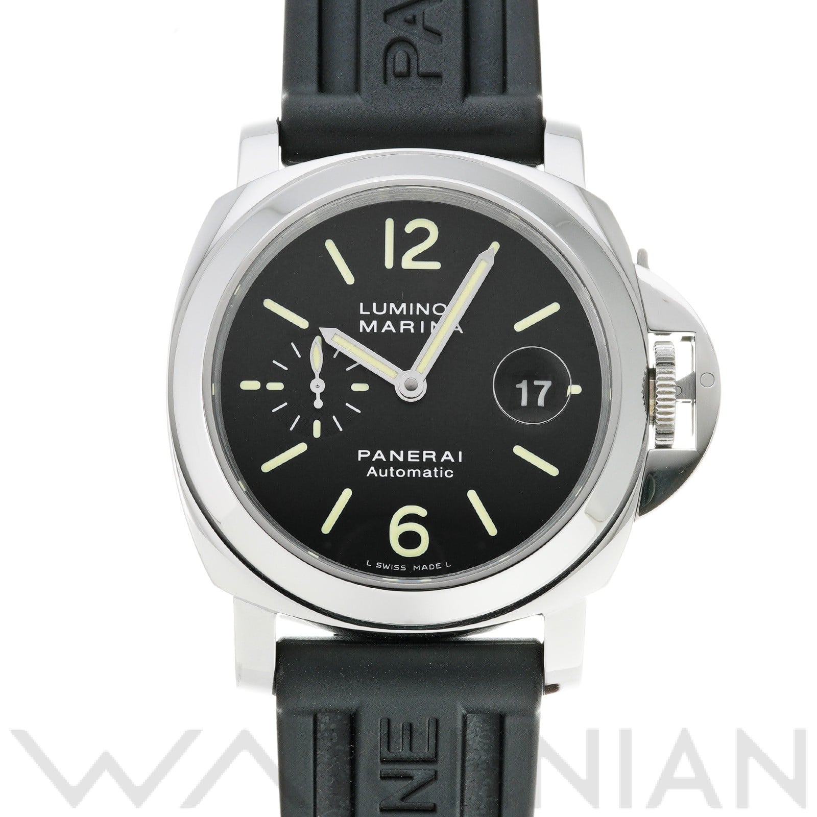 パネライ / PANERAI ルミノールマリーナ PAM00104 ブラック メンズ 時計 【中古】【wristwatch】