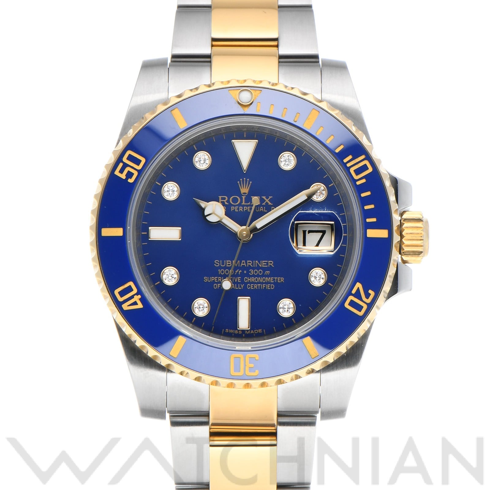 ロレックス / ROLEX サブマリーナ デイト 116613GLB ブルー/ダイヤモンド メンズ 時計 【中古】【wristwatch】