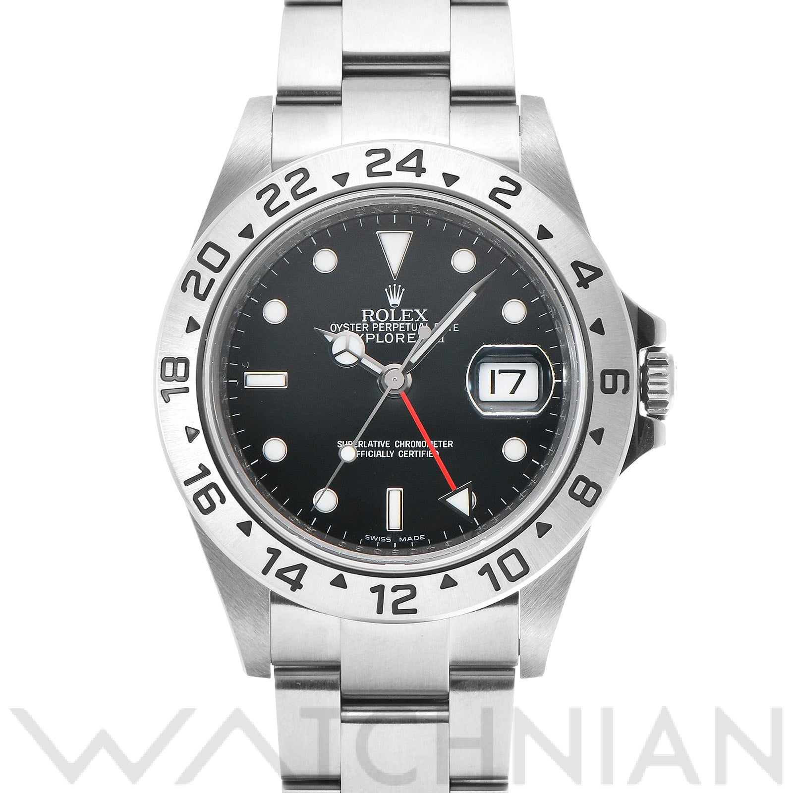 ロレックス エクスプローラーII 16570 ブラック メンズ 時計 【中古】【wristwatch】