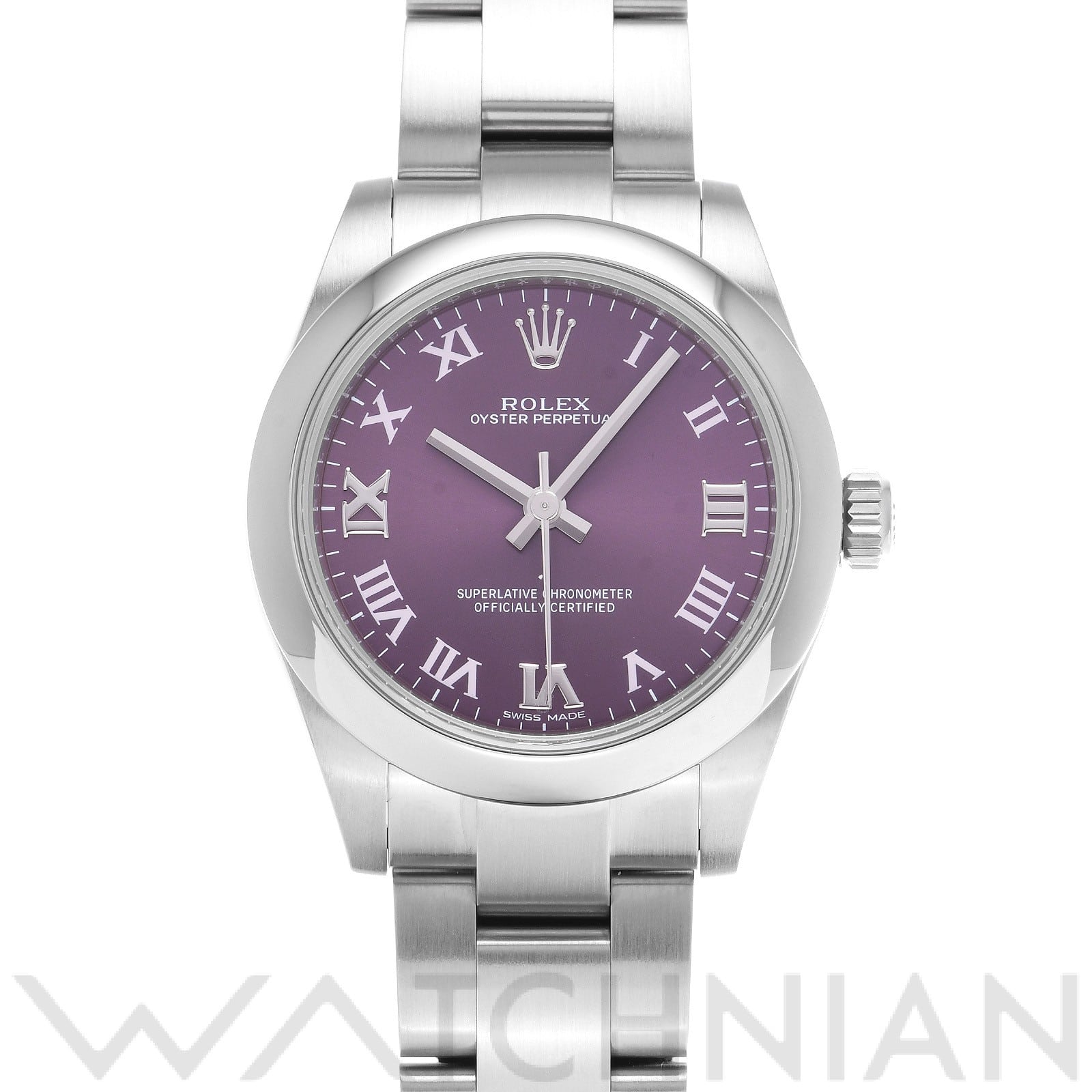 ロレックス / ROLEX オイスターパーペチュアル 31 177200 レッドグレープ ユニセックス 時計 【中古】【wristwatch】