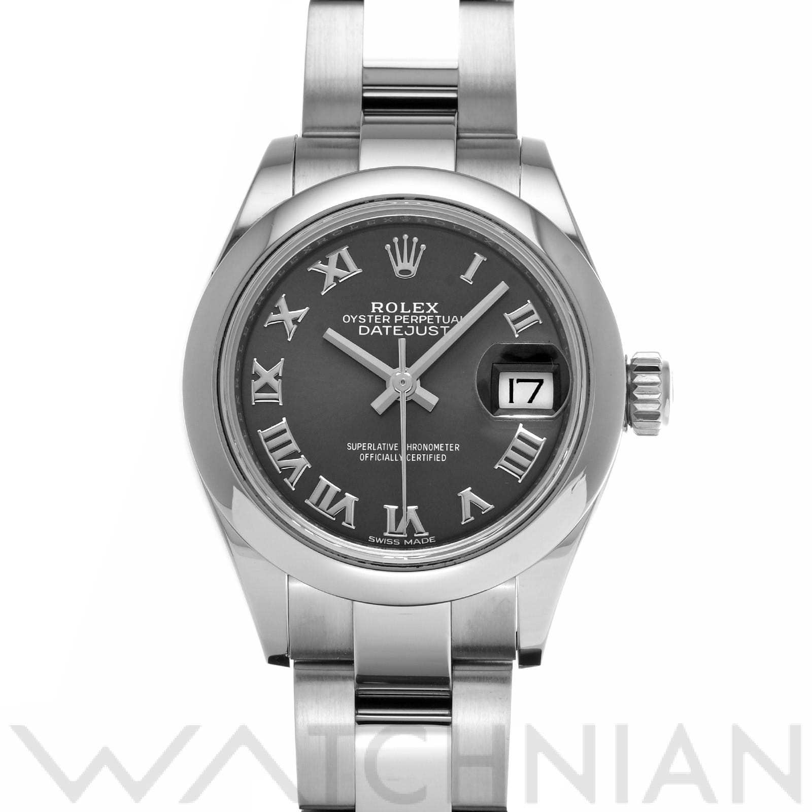 ロレックス レディ デイトジャスト 28 279160 ダークグレー レディース 時計 【中古】【wristwatch】