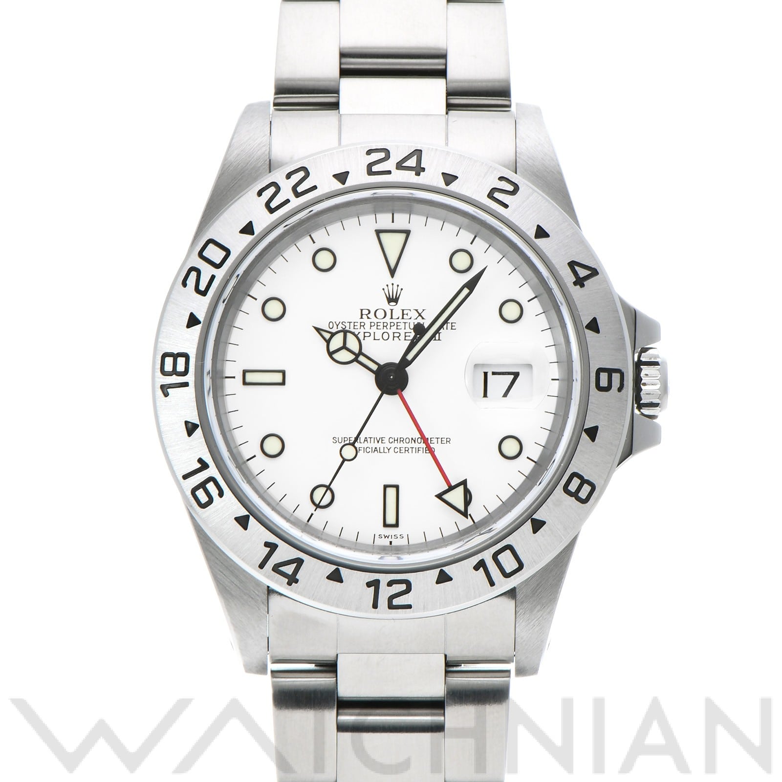 ロレックス エクスプローラーII 16570 ホワイト メンズ 時計 【中古】【wristwatch】
