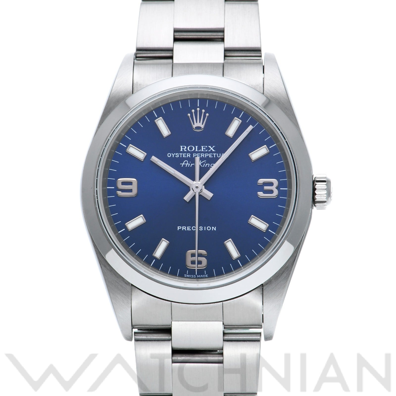 ロレックス エアキング 14000M ブルー メンズ 時計 【中古】【wristwatch】