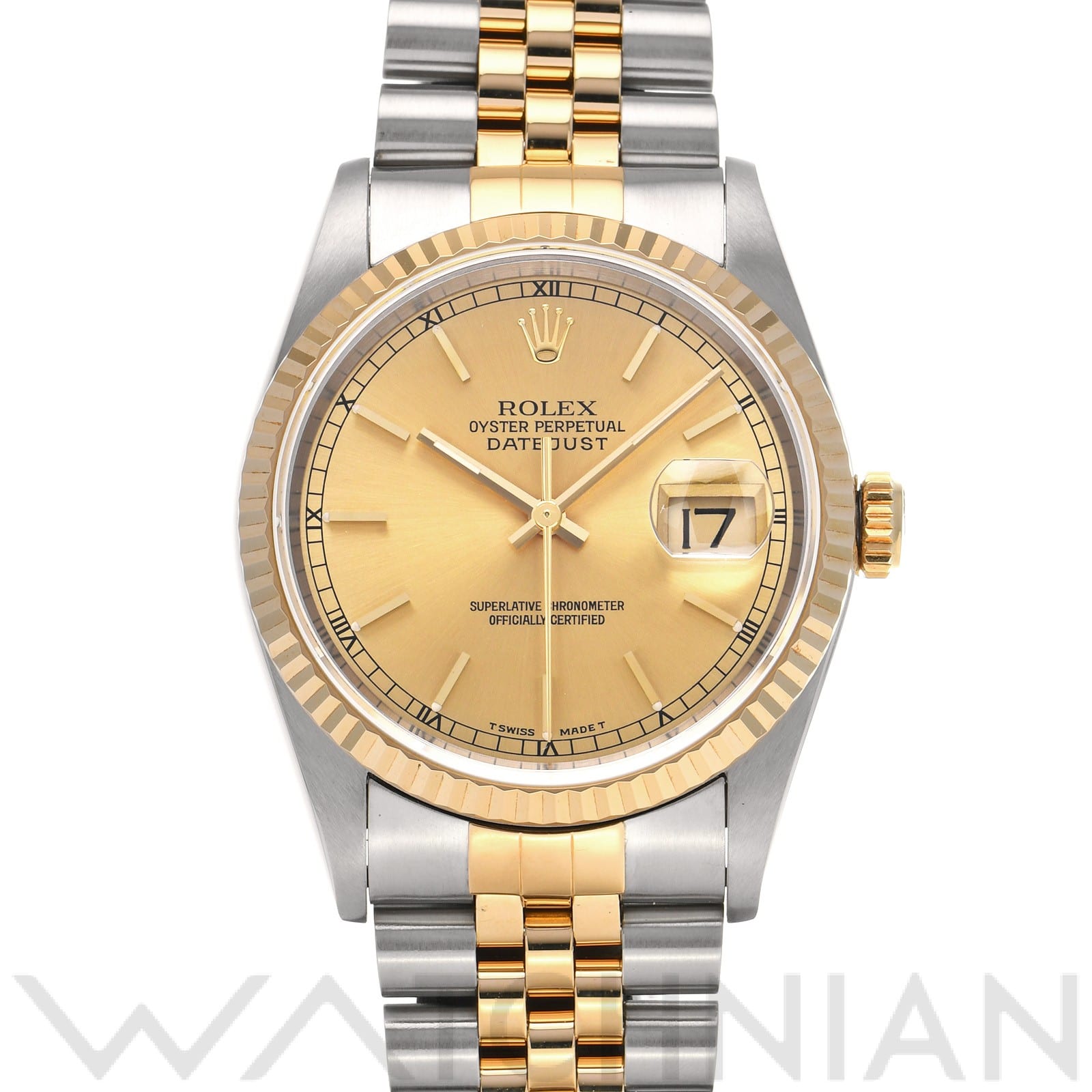 ロレックス デイトジャスト 16233 シャンパン メンズ 時計 【中古】【wristwatch】