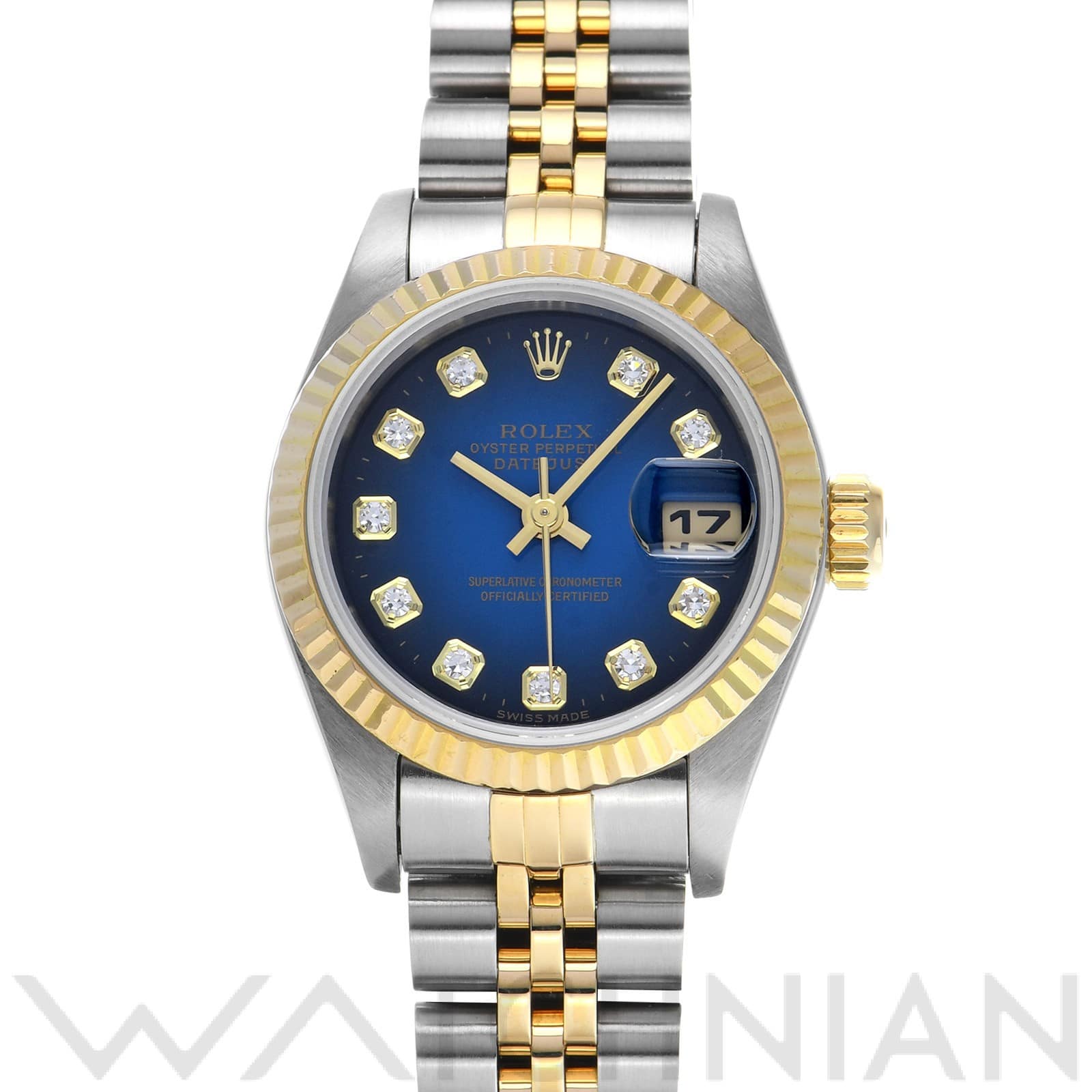 ロレックス / ROLEX デイトジャスト 69173G ブルー・グラデーション/ダイヤモンド レディース 時計 【中古】【wristwatch】