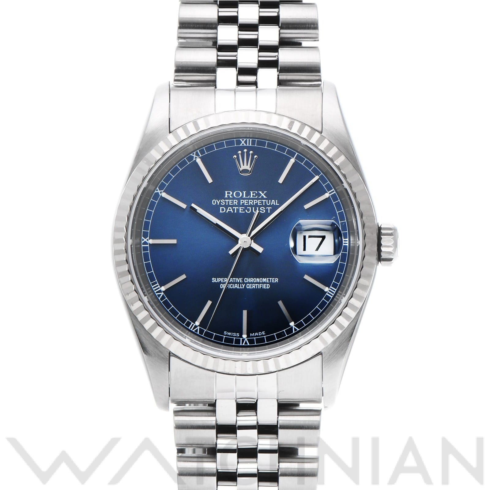 ロレックス デイトジャスト 16234 ブルー メンズ 時計 【中古】【wristwatch】