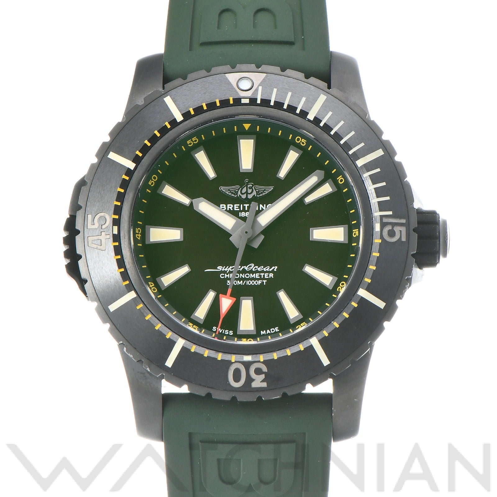 ブライトリング / BREITLING スーパーオーシャン オートマチック 48 V17369241L1S2 グリーン メンズ 時計 【中古】【wristwatch】