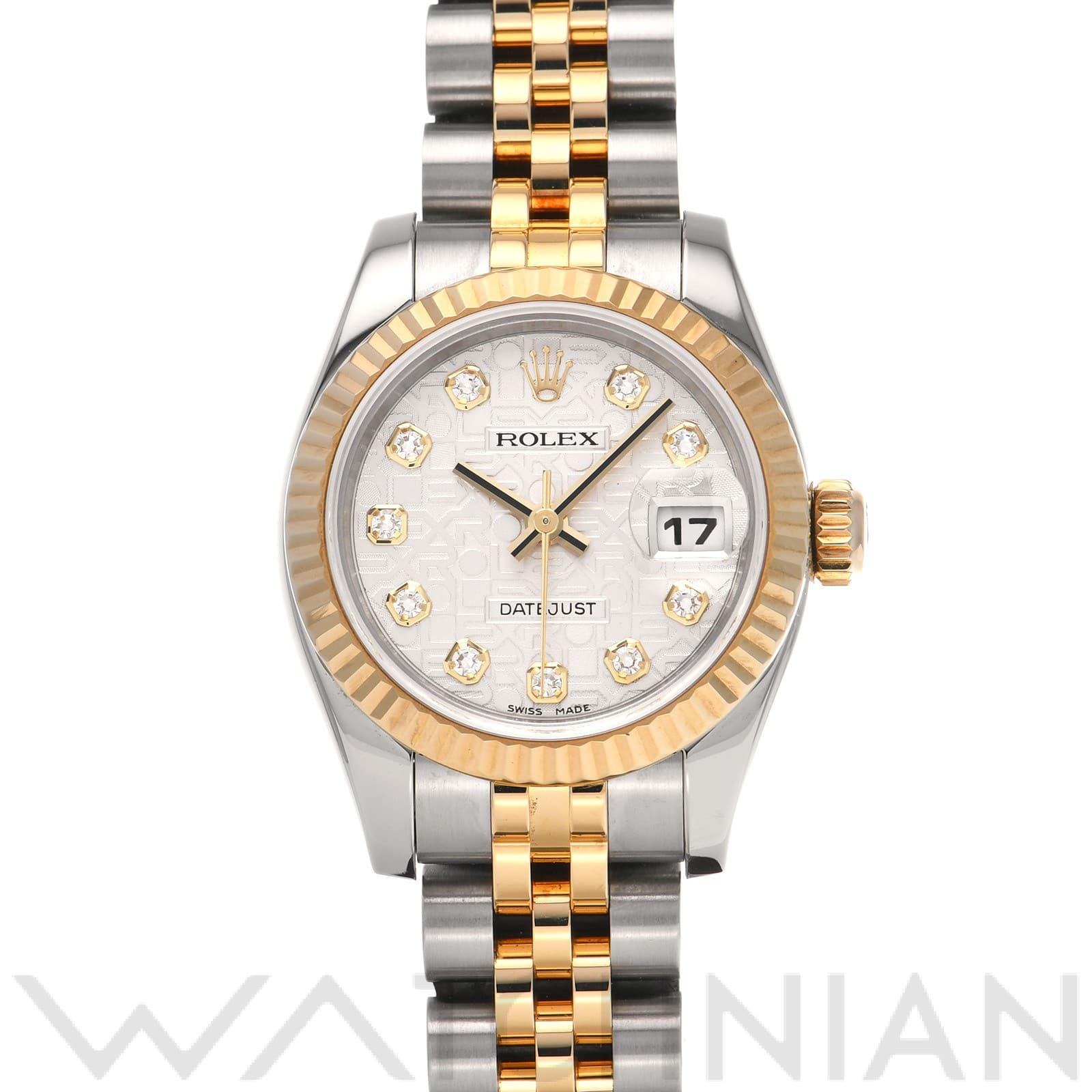 ロレックス レディ デイトジャスト 26 179173G シルバーコンピュータ/ダイヤモンド レディース 時計 【中古】【wristwatch】