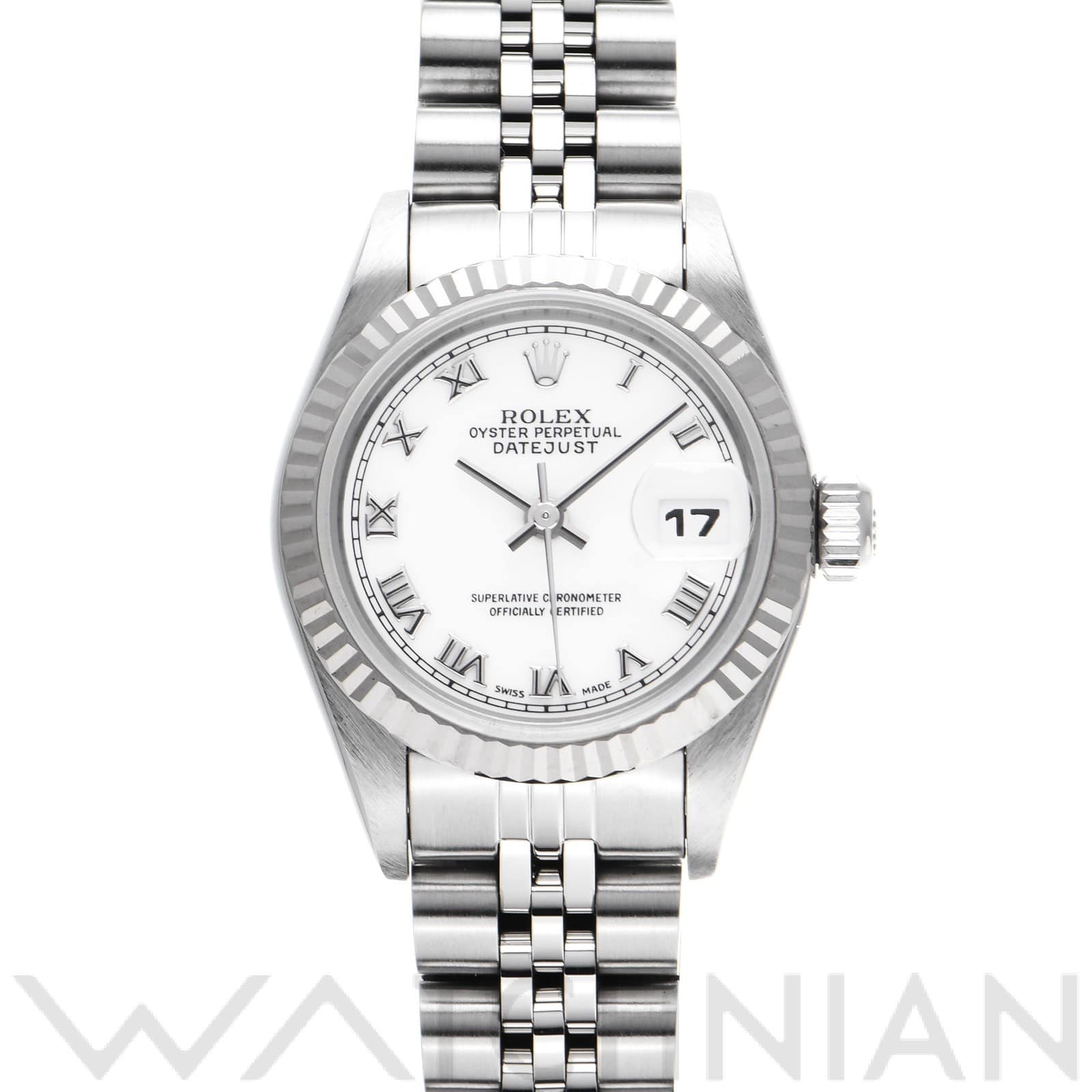 ロレックス デイトジャスト 26 69173 ホワイト レディース 時計 【中古】【wristwatch】