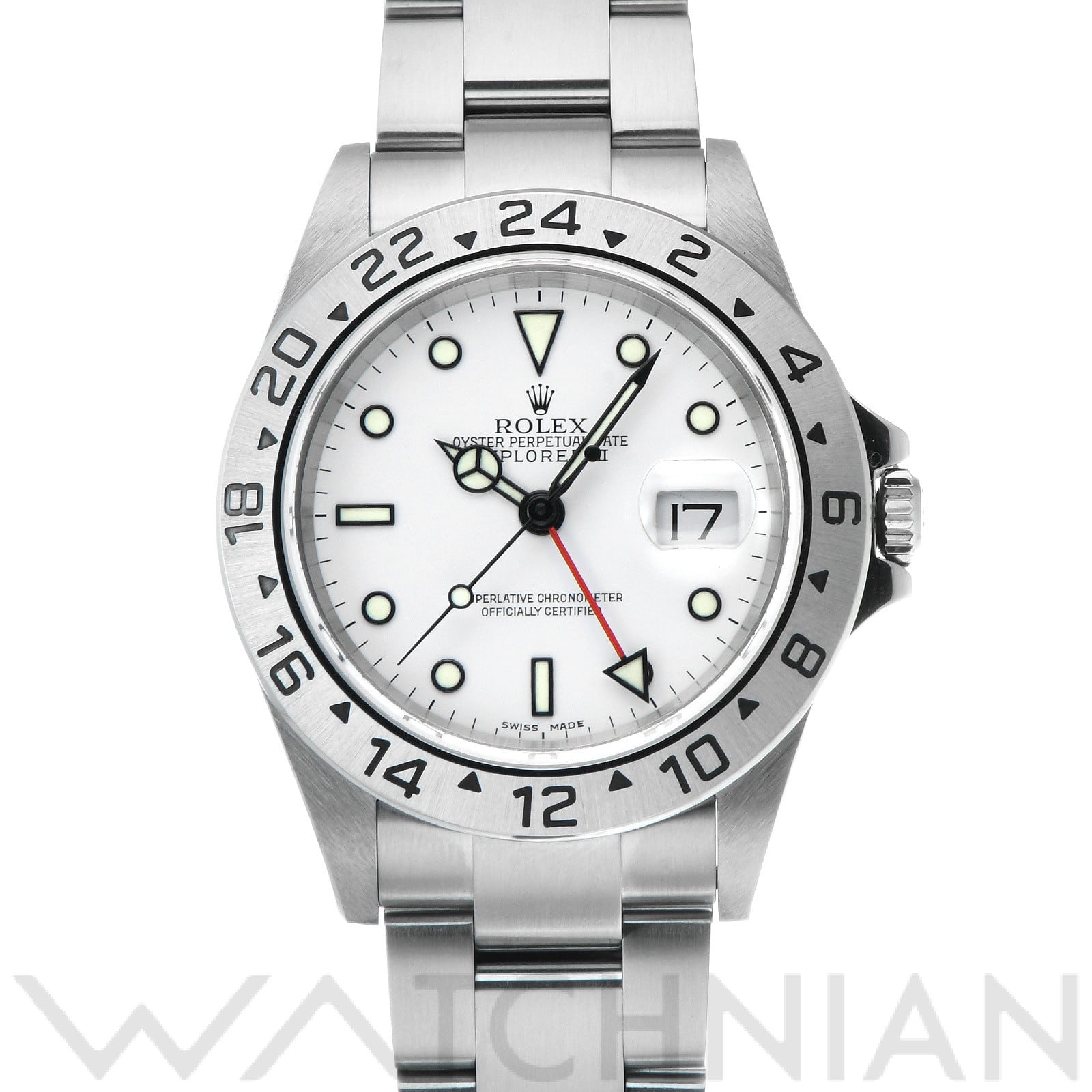 ロレックス エクスプローラーII 16570 ホワイト メンズ 時計 【中古】【wristwatch】