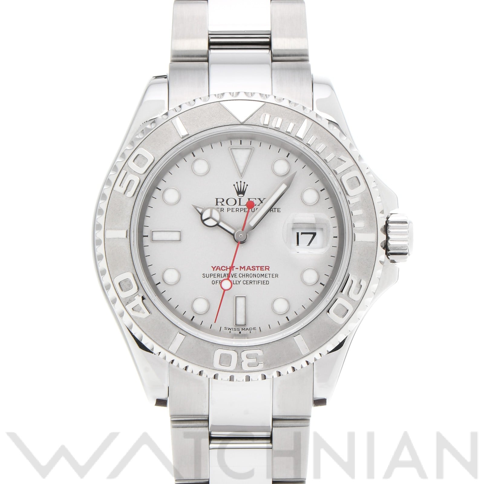 ヨットマスター ロレジウム 16622 Y番(2003年頃製造) グレー ロレックス ROLEX メンズ 【中古】