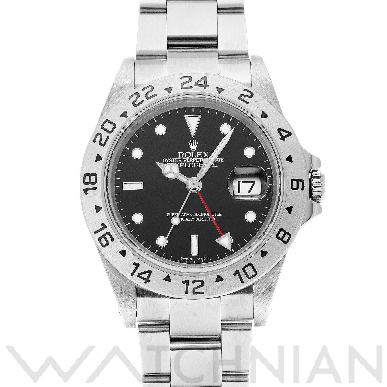 ロレックス エクスプローラーII 16570 ブラック メンズ 時計 【中古】【wristwatch】