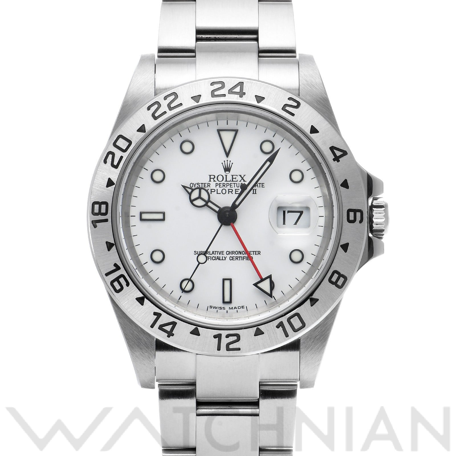 ロレックス エクスプローラーII 16570 ホワイト メンズ 時計 【中古】【wristwatch】