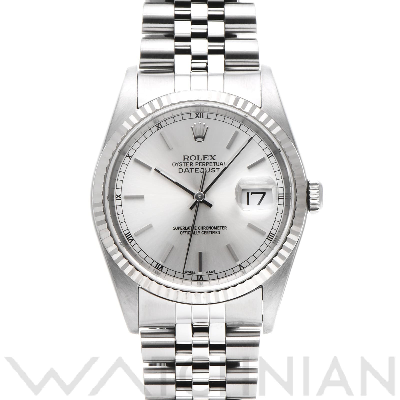 ロレックス デイトジャスト 16234 シルバー メンズ 時計 【中古】【wristwatch】