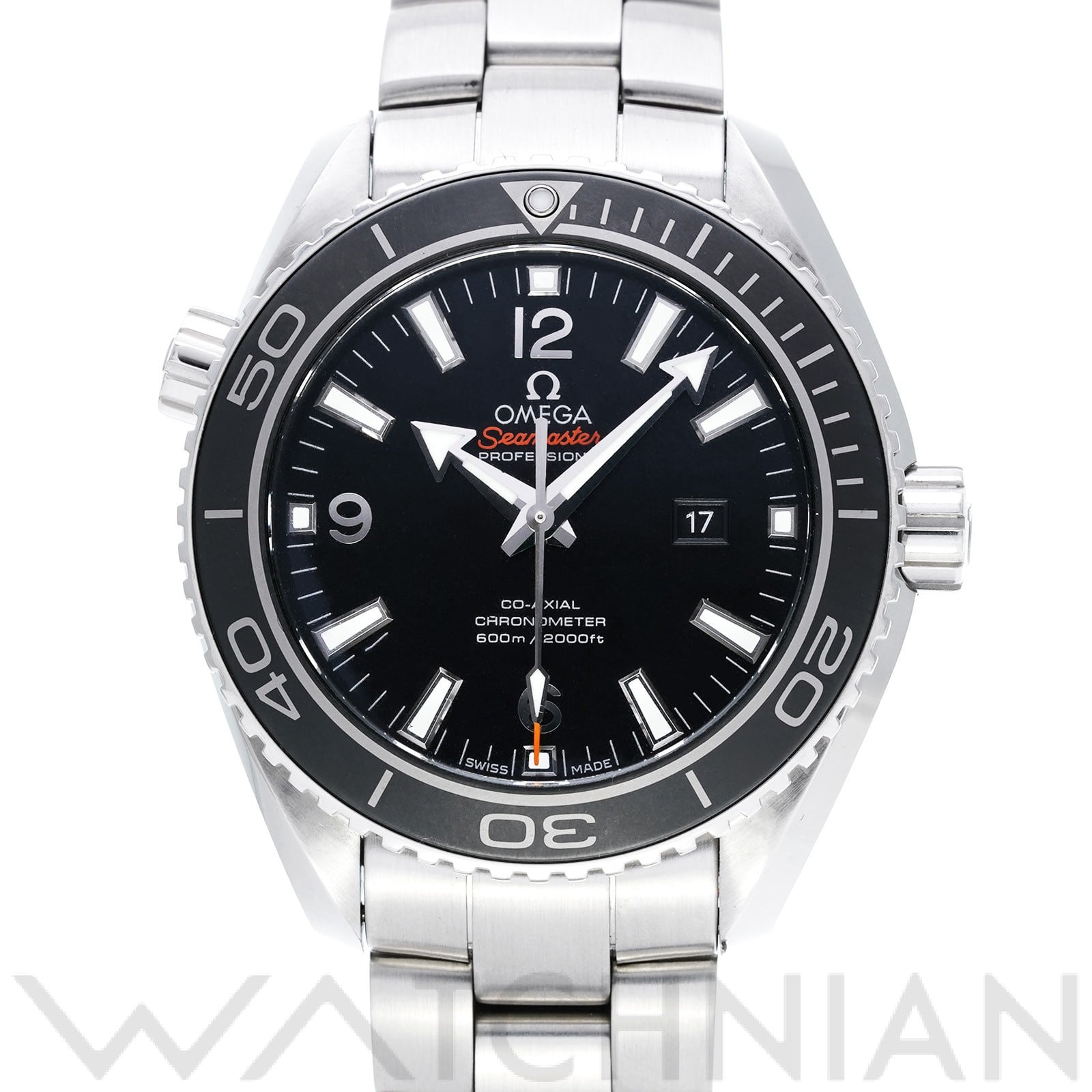 オメガ / OMEGA シーマスター プラネットオーシャン 600 コーアクシャル 232.30.38.20.01.001 ブラック メンズ 時計 【中古】【wristwatch】