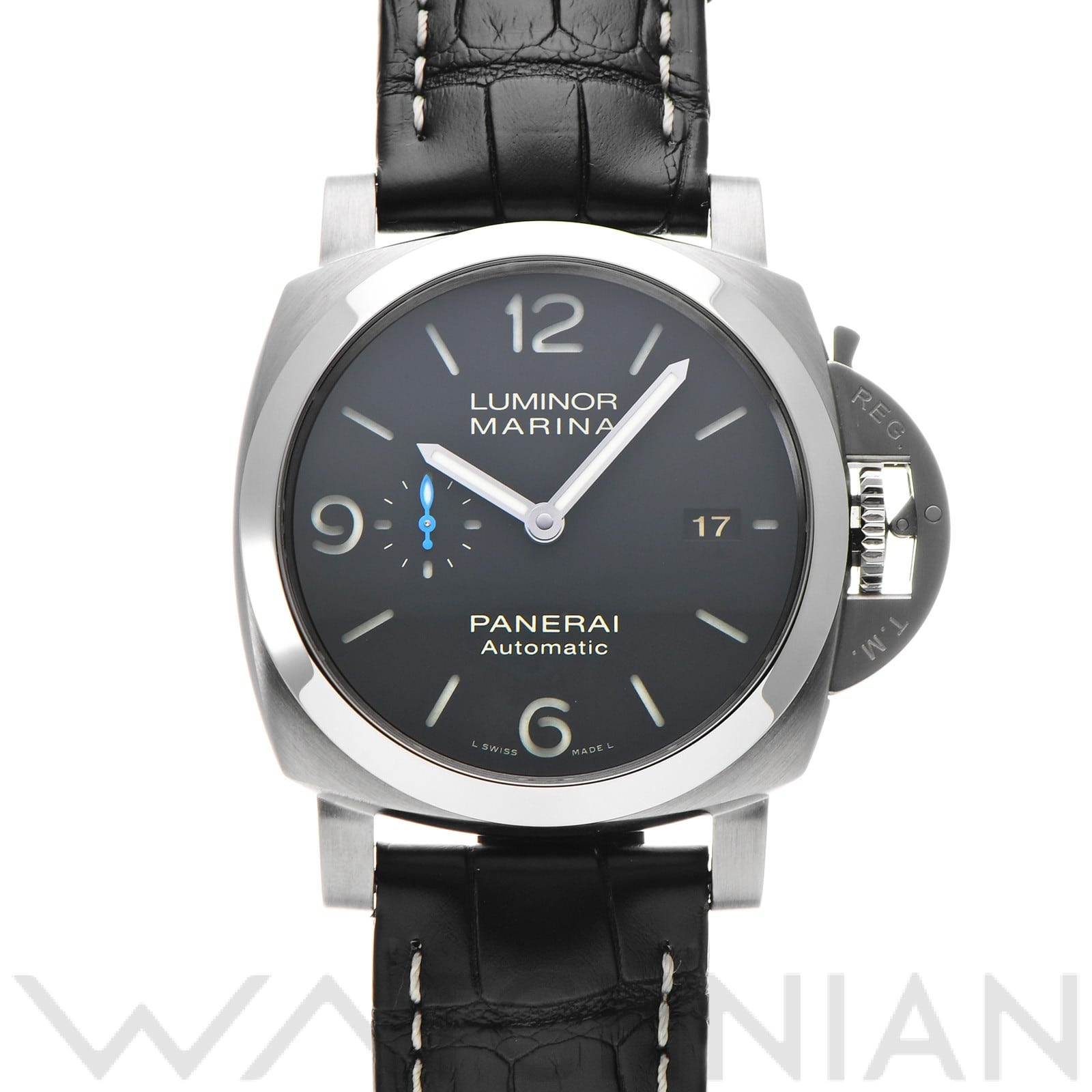 ルミノールマリーナ 1950 3デイズ アッチャイオ PAM01312 W番(2020年製造) ブラック パネライ OFFICINE PANERAI メンズ 【中古】