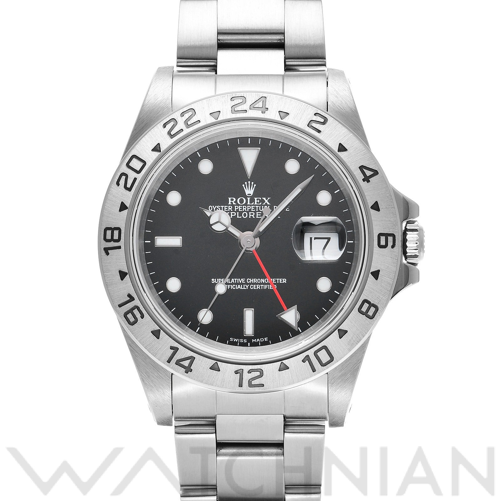 ロレックス エクスプローラーII 16570 ブラック メンズ 時計 【中古】【wristwatch】