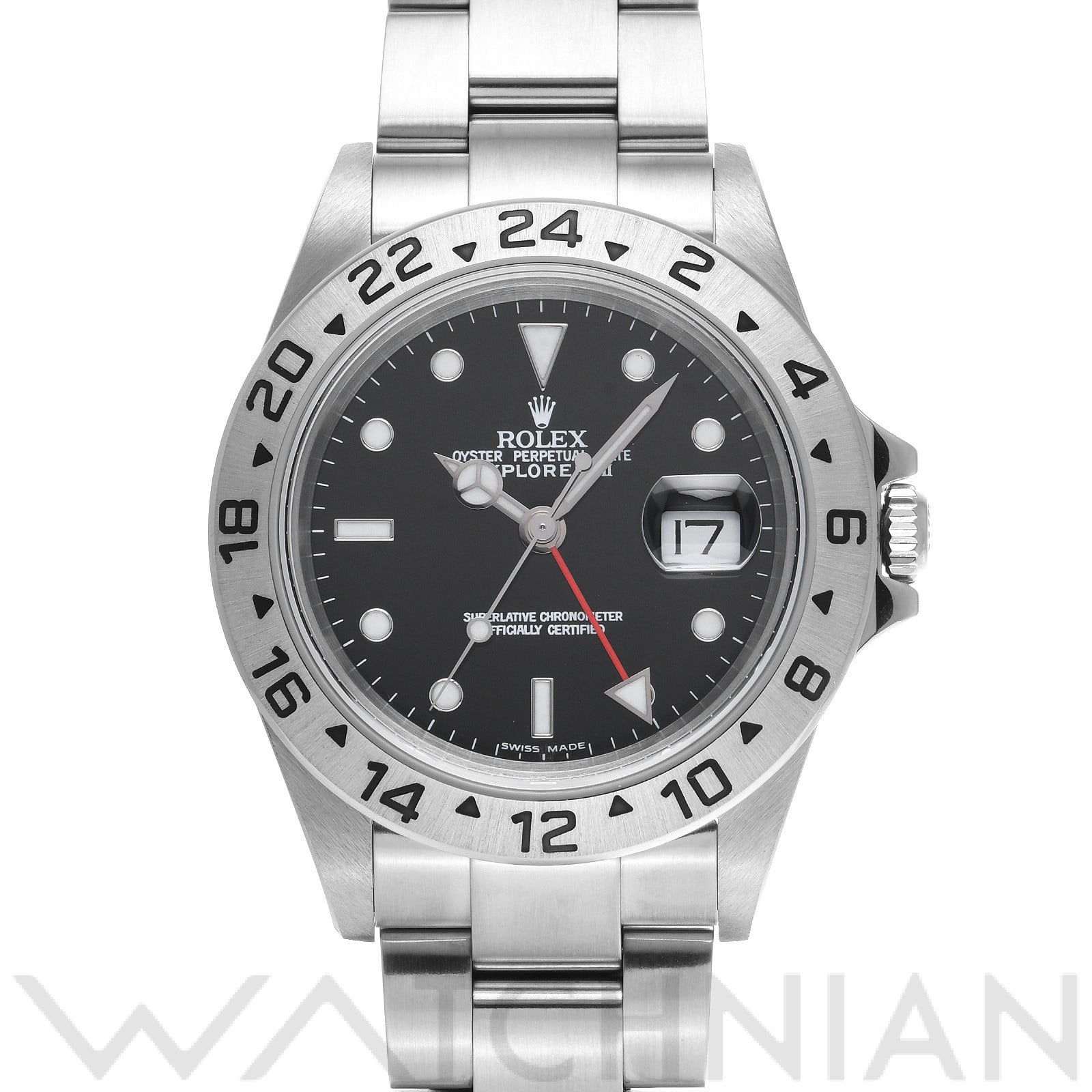 ロレックス エクスプローラーII 16570 ブラック メンズ 時計 【中古】【wristwatch】