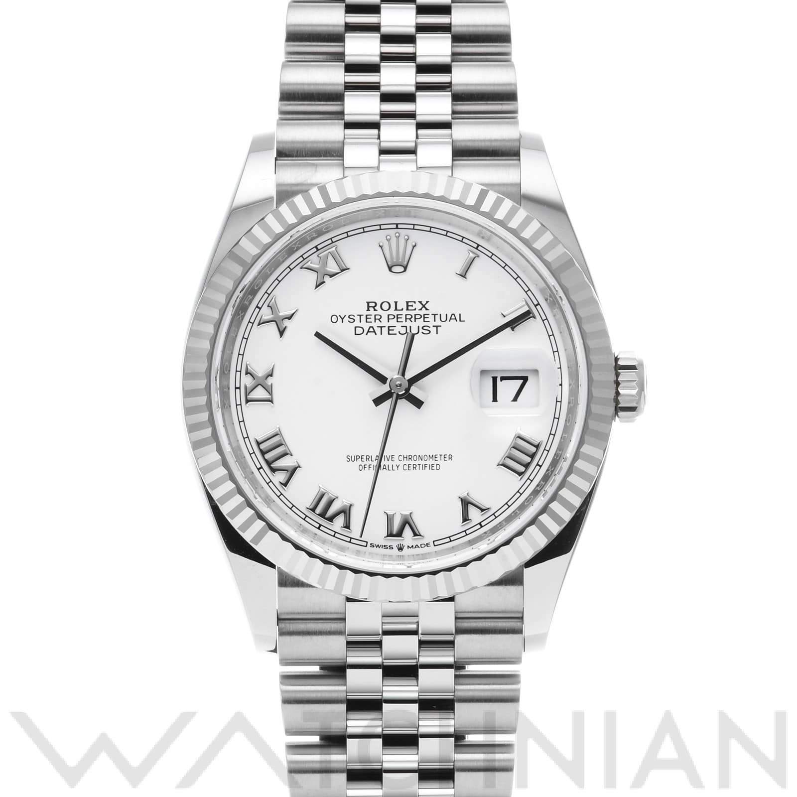 ロレックス デイトジャスト 126234 ホワイト メンズ 時計 【中古】【wristwatch】