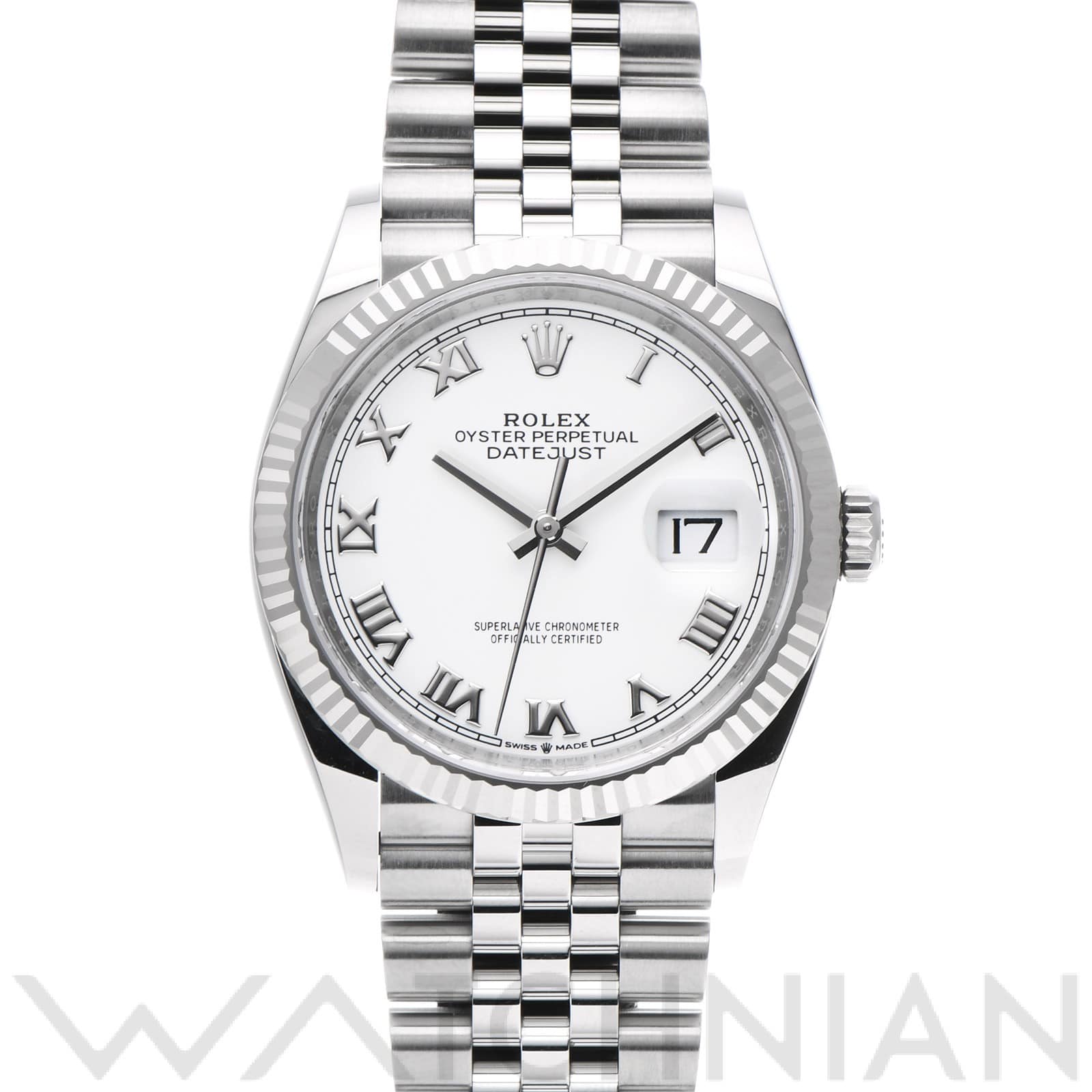 ロレックス デイトジャスト 126234 ホワイト メンズ 時計 【中古】【wristwatch】