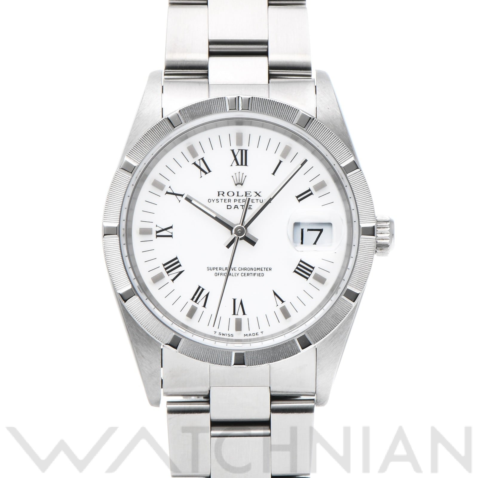 ロレックス / ROLEX オイスターパーペチュアル デイト 15210 ホワイト メンズ 時計 【中古】【wristwatch】