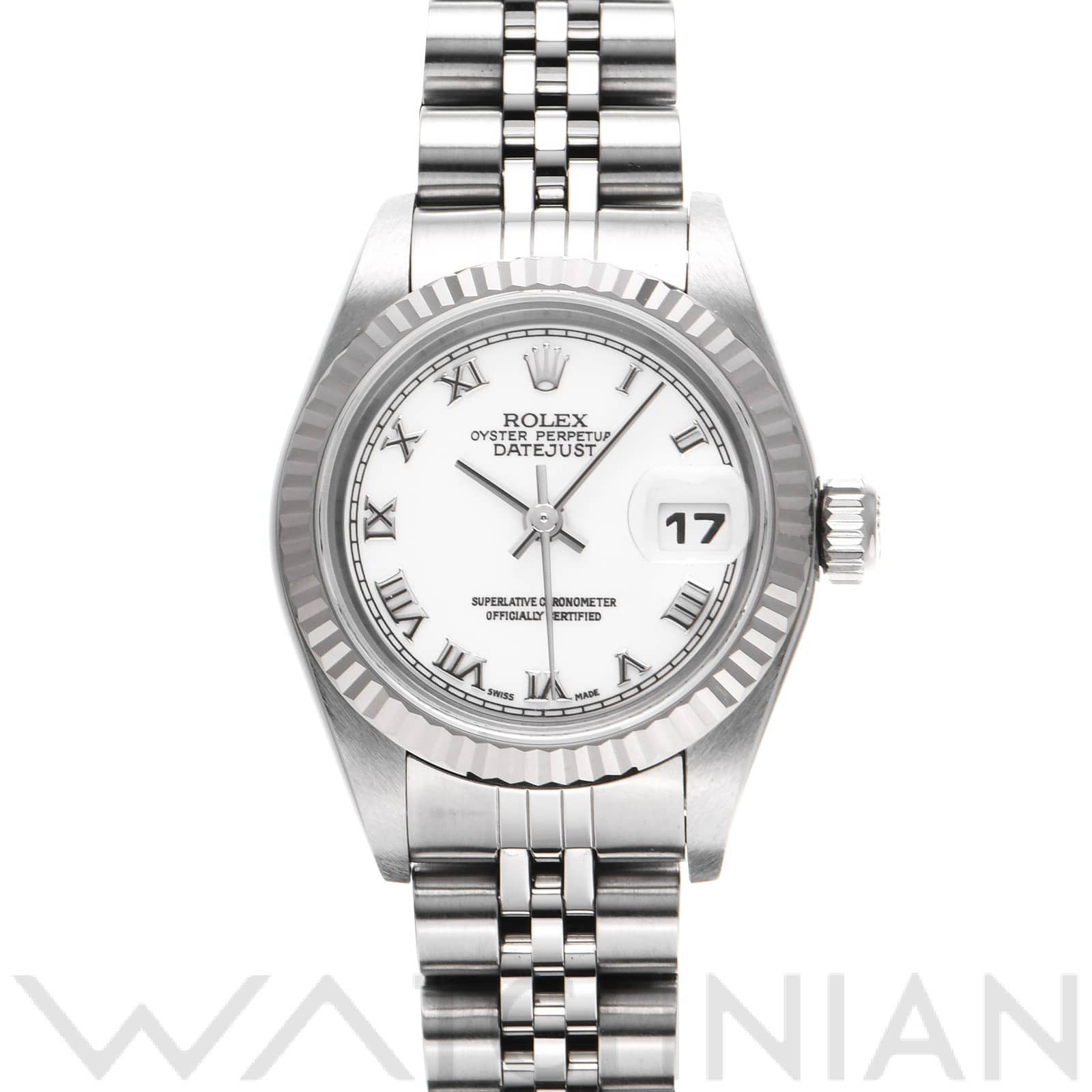 ロレックス デイトジャスト 79174 ホワイト レディース 時計 【中古】【wristwatch】