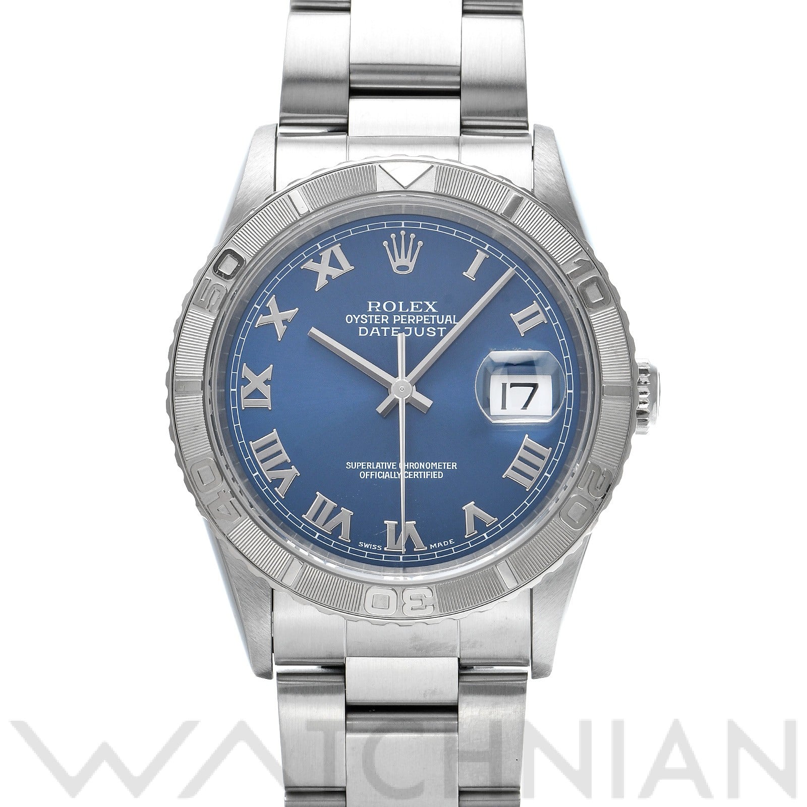 ロレックス デイトジャスト サンダーバード 16264 ブルー メンズ 時計 【中古】【wristwatch】