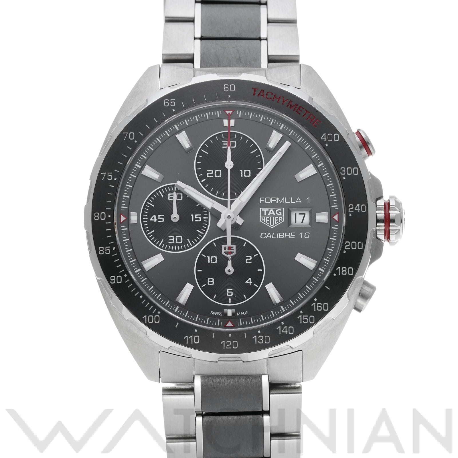 タグ ホイヤー / TAG HEUER フォーミュラ1 キャリバー16 クロノグラフ CAZ2012.BA0970 グレー/ブラック メンズ 時計 【中古】【wristwatch】