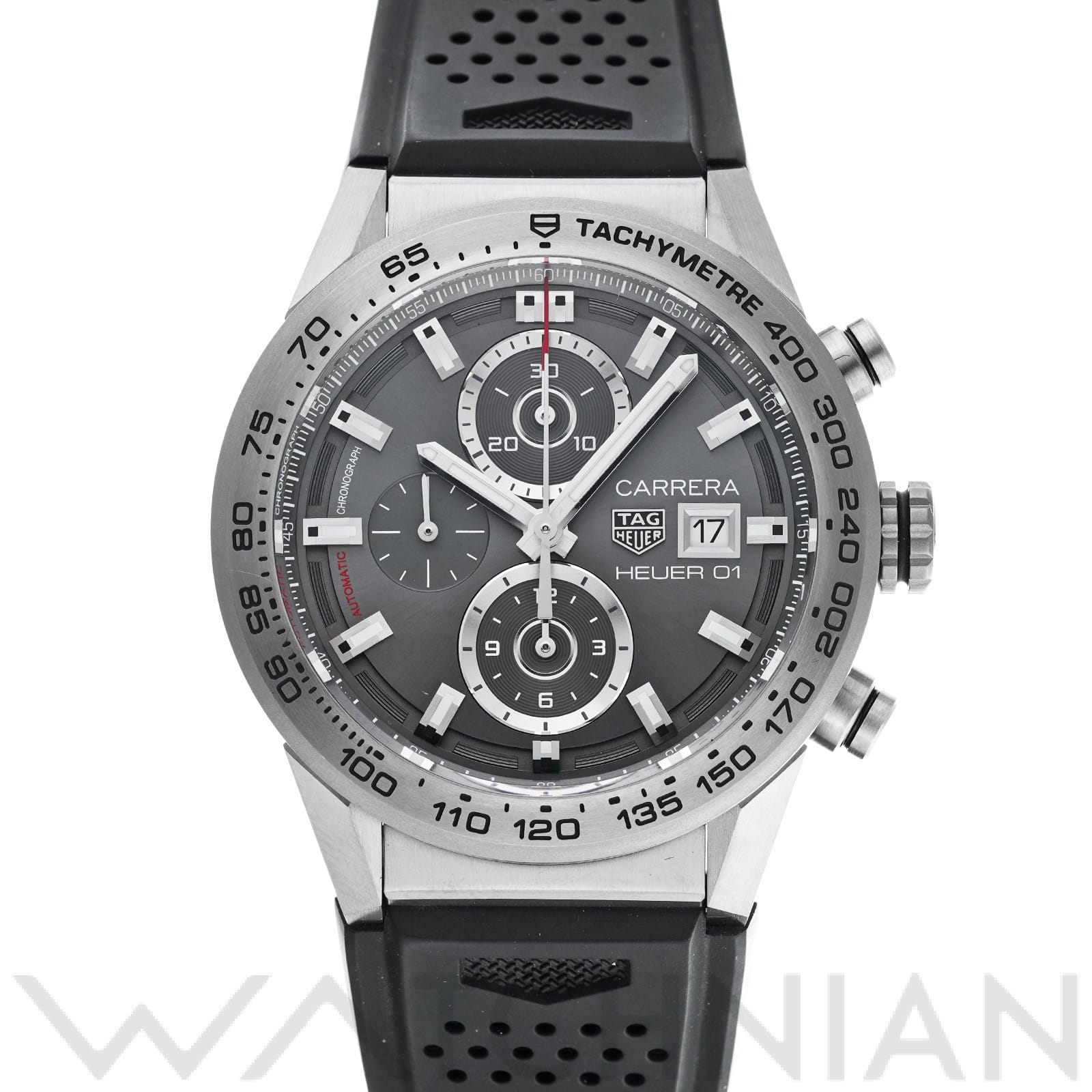 カレラ キャリバーホイヤー01 クロノグラフ CAR208Z.FT6046 グレー タグホイヤー TAG HEUER メンズ 【中古】